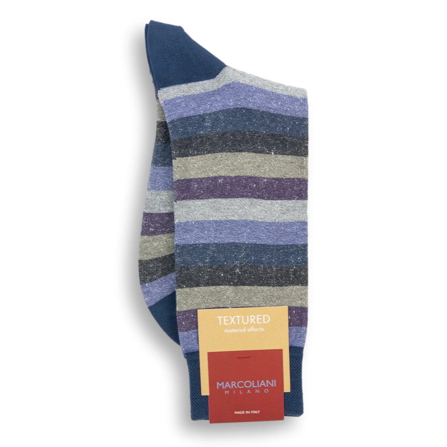 Linen Cotton Blend Tonal Stripe Mid-Calf Dress Socks - Image 6