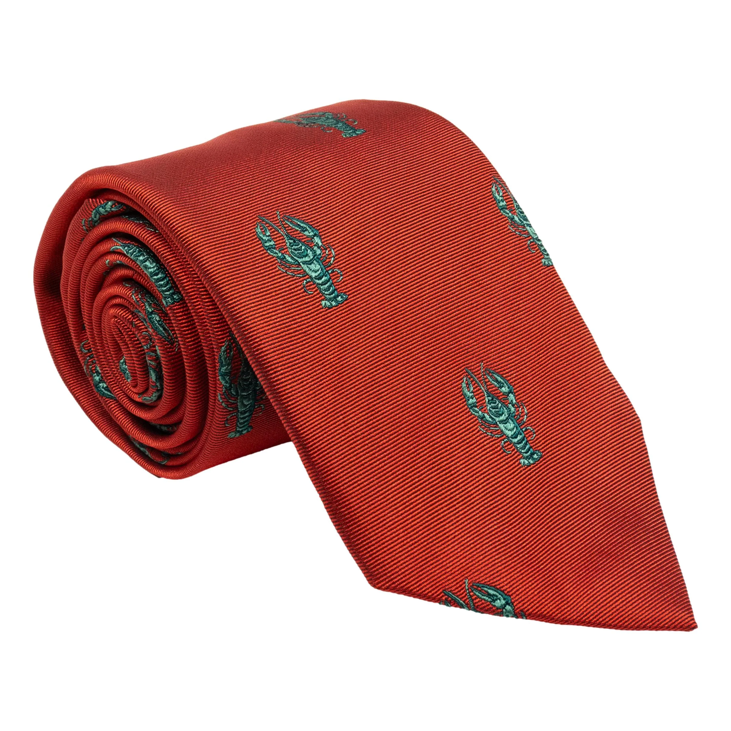 Lobster Silk Woven Tie - Image 3