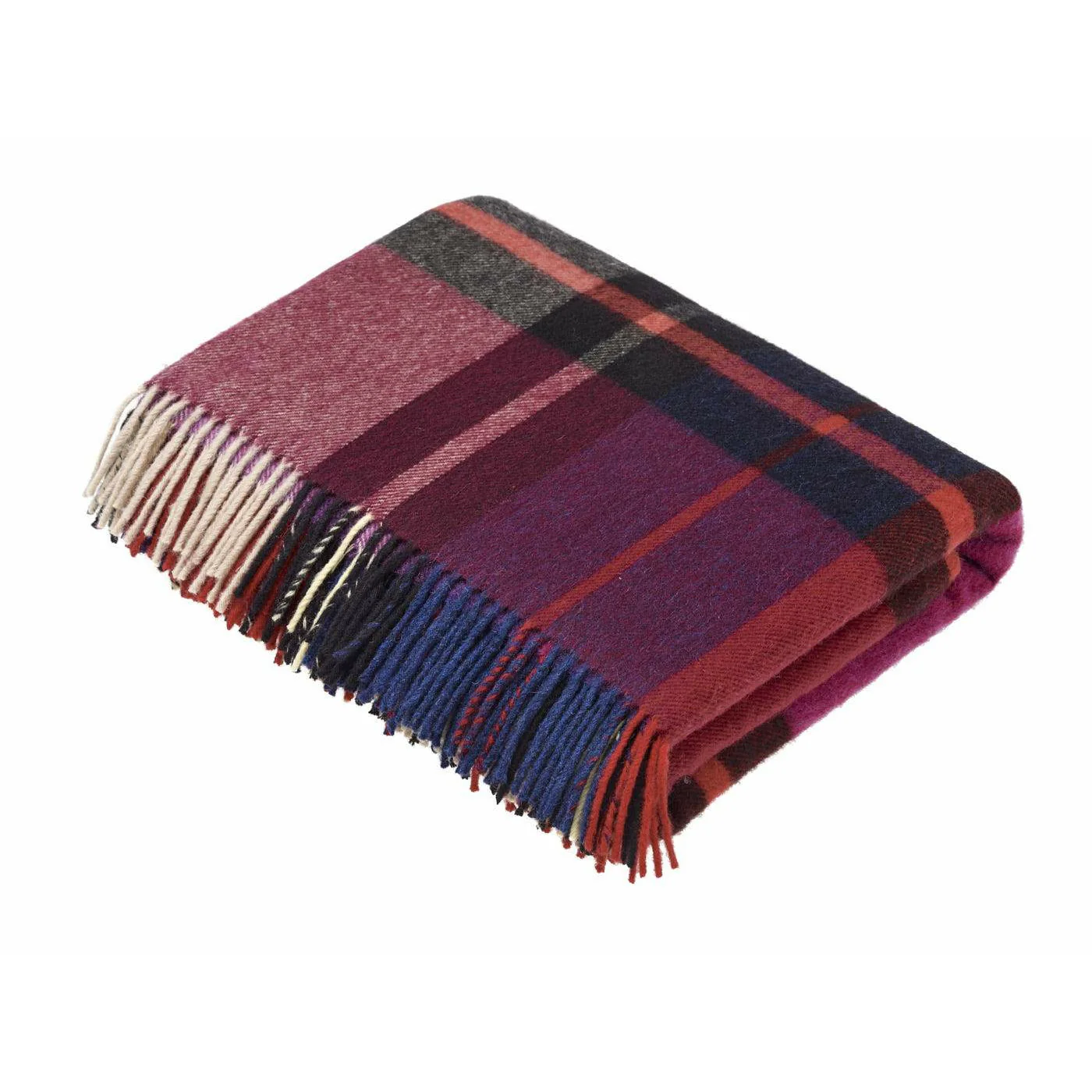 Madison Check Lambswool Blanket - Image 4