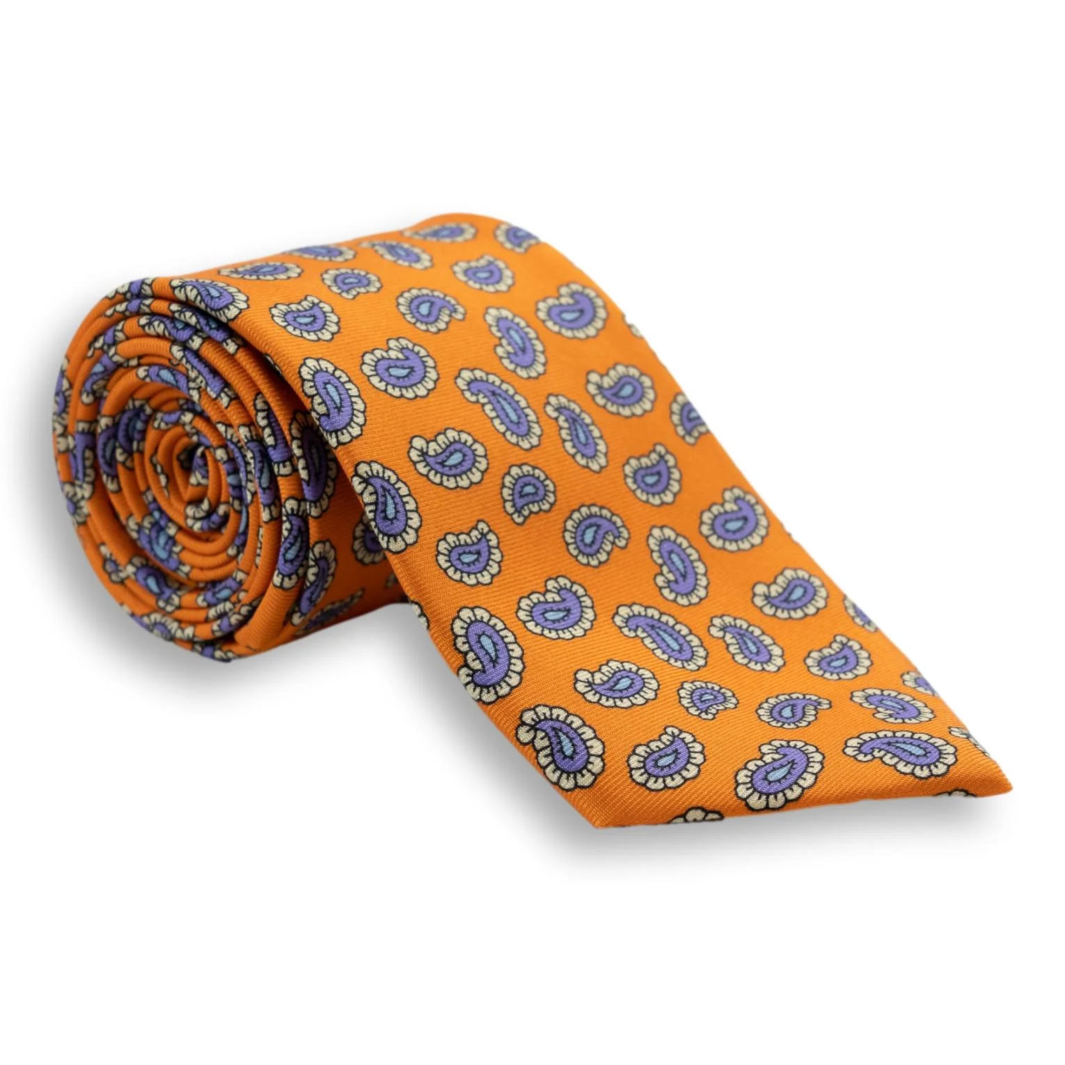 Medium Paisley Motif Silk Tie - Image 3