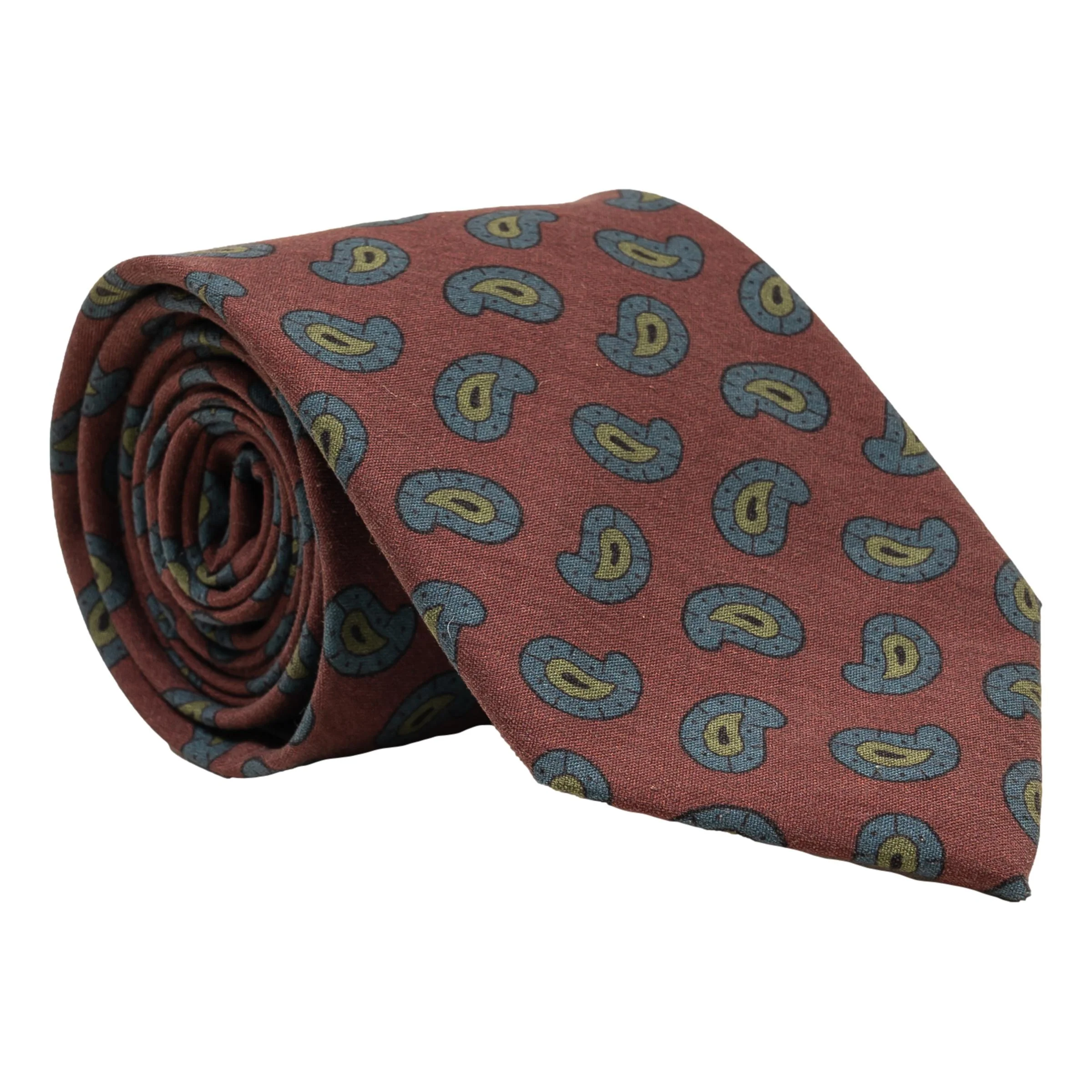 Medium Paisley Silk Tie - Image 3