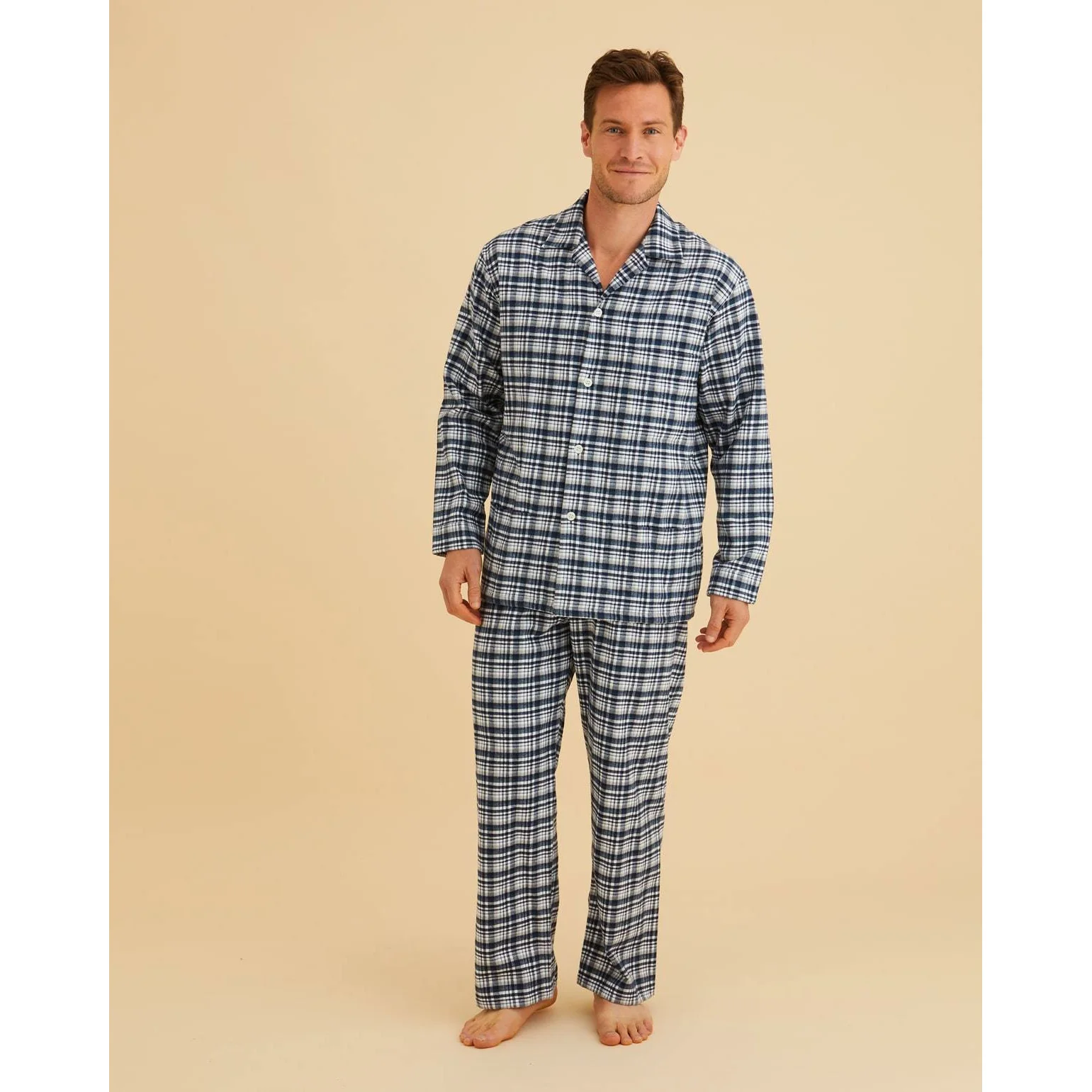 Men’s Brushed Cotton Flannel Pyjamas - Image 5