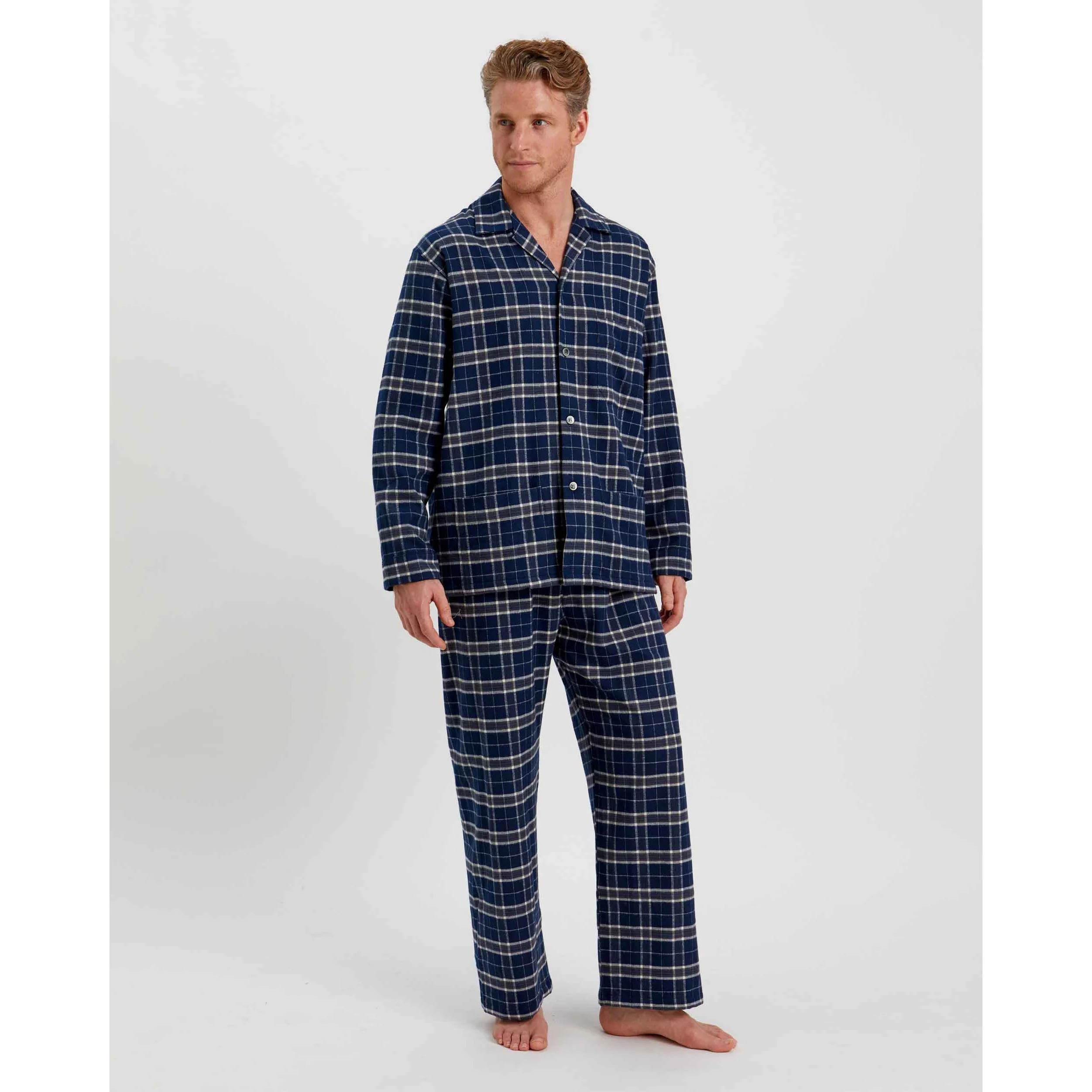 Men’s Brushed Cotton Flannel Pyjamas - Image 6