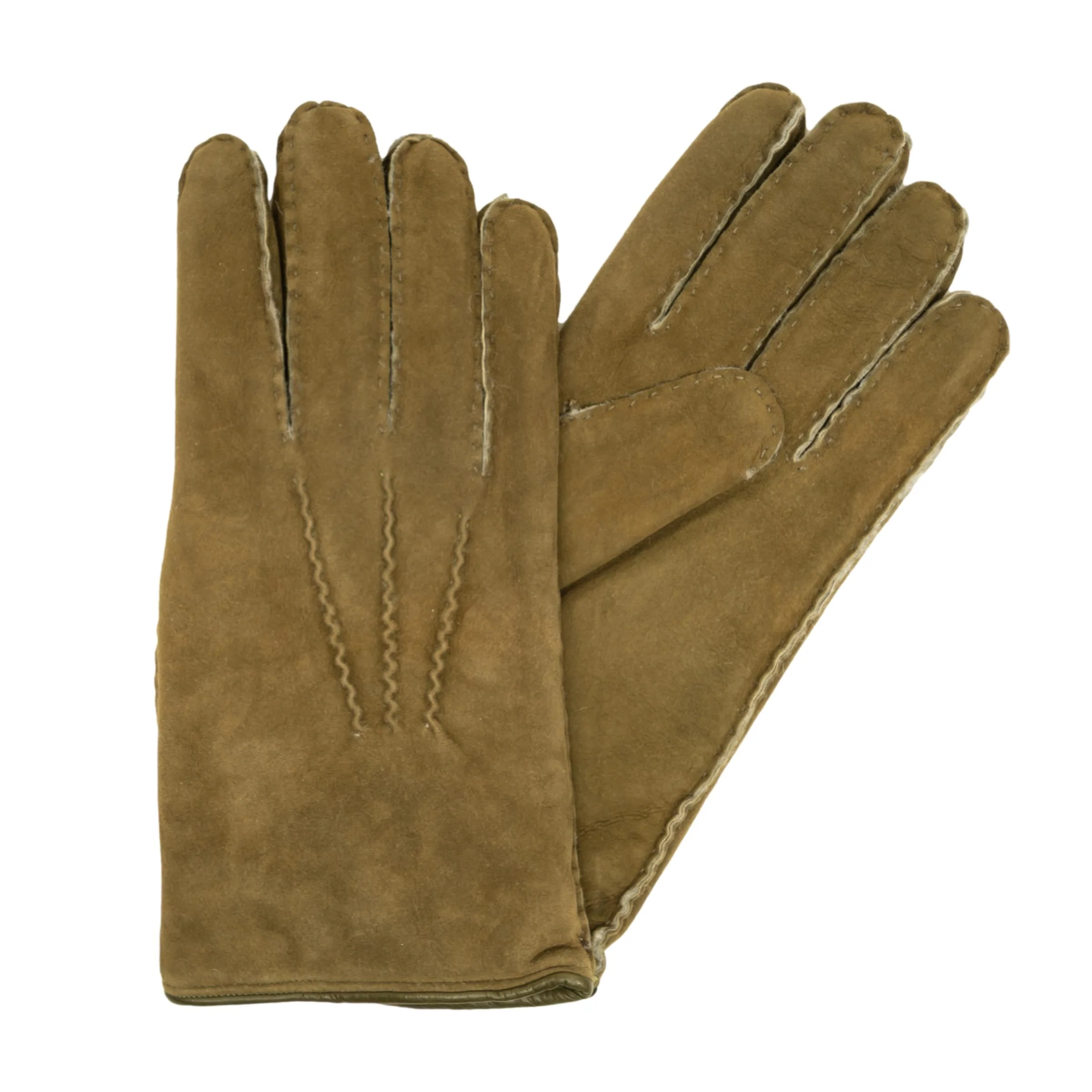 Men's Shearling Gloves with Palm Vent - Image 3