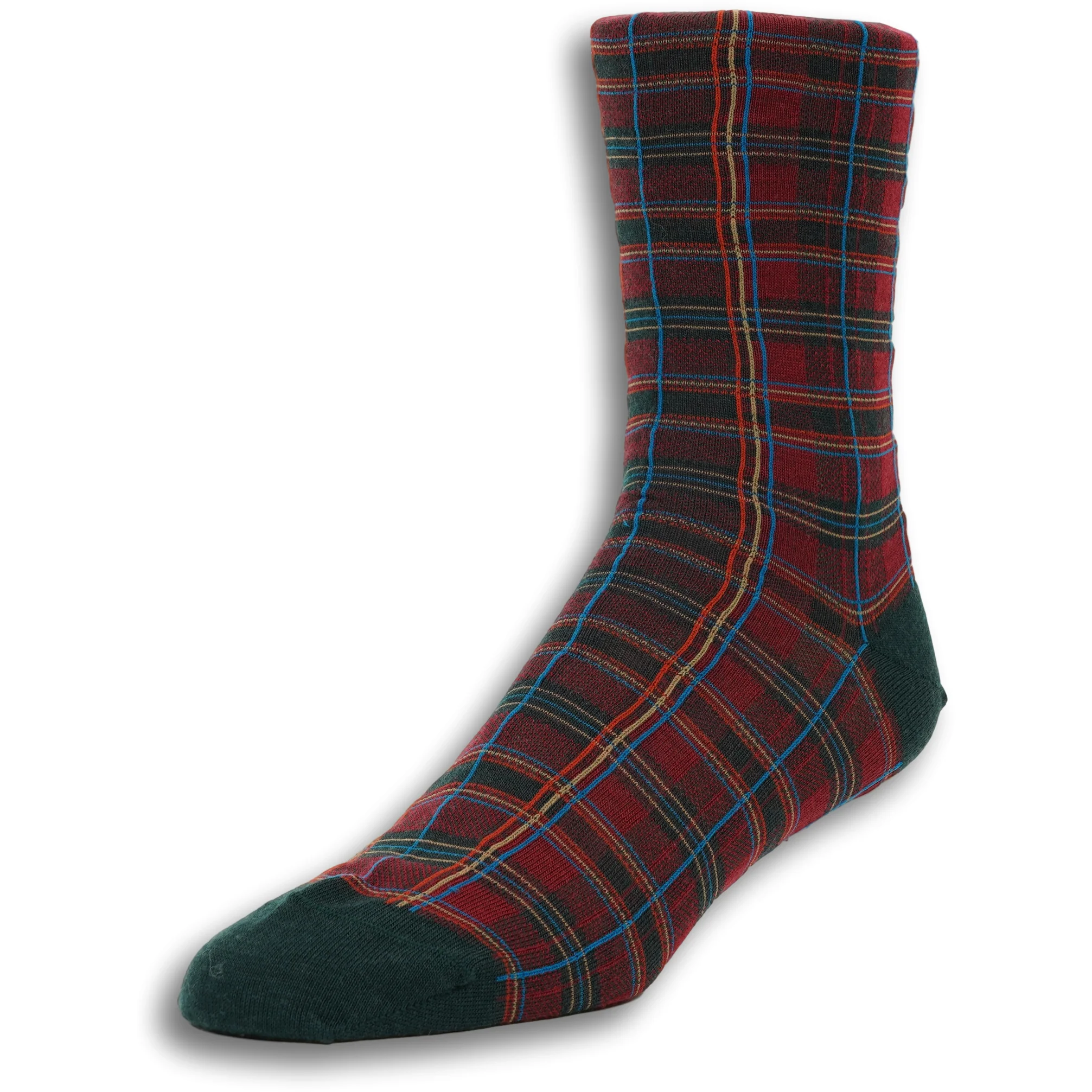 Merino Wool Check Tartan Socks - Image 4