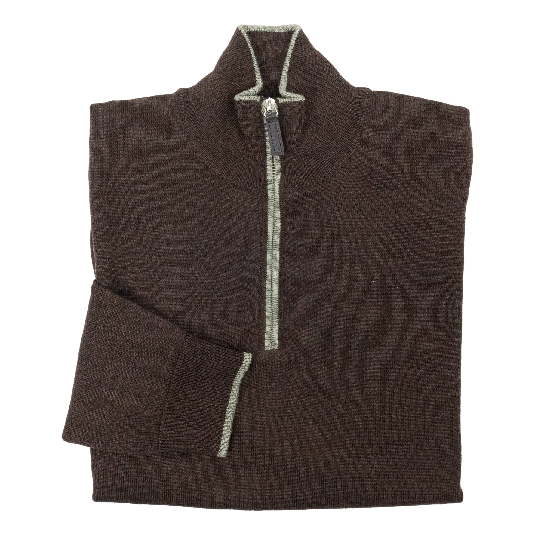 Merino Wool Quarter Zip Sweater - Image 2