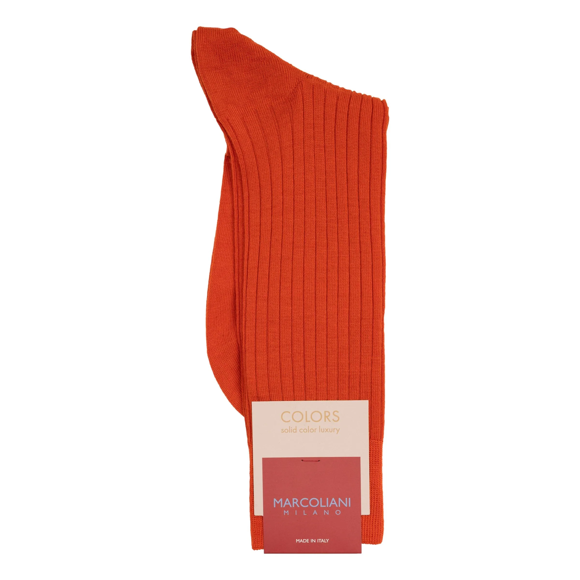Merino Wool Ribbed Mid-Calf Dress Socks - Image 2