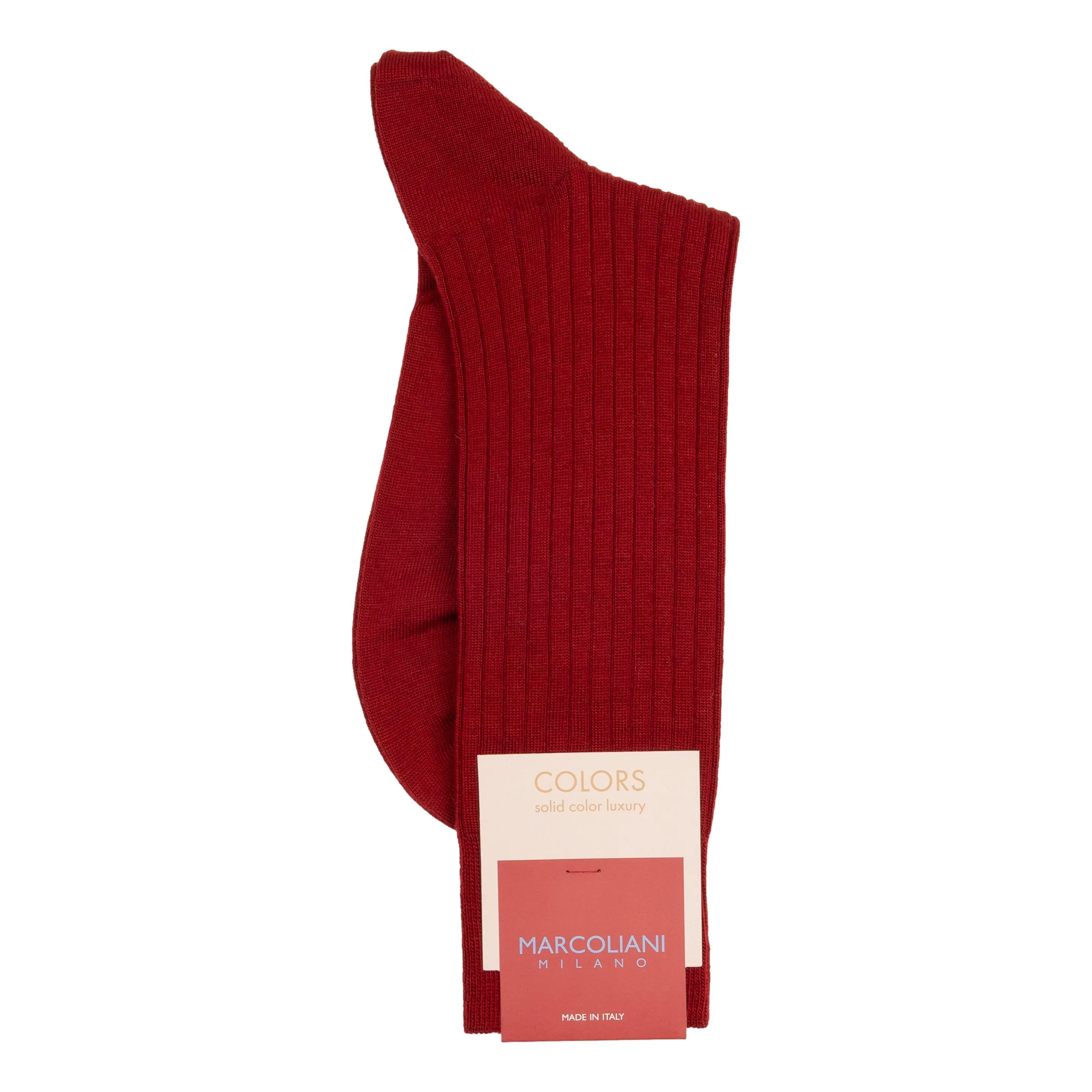 Merino Wool Ribbed Mid-Calf Dress Socks - Image 3