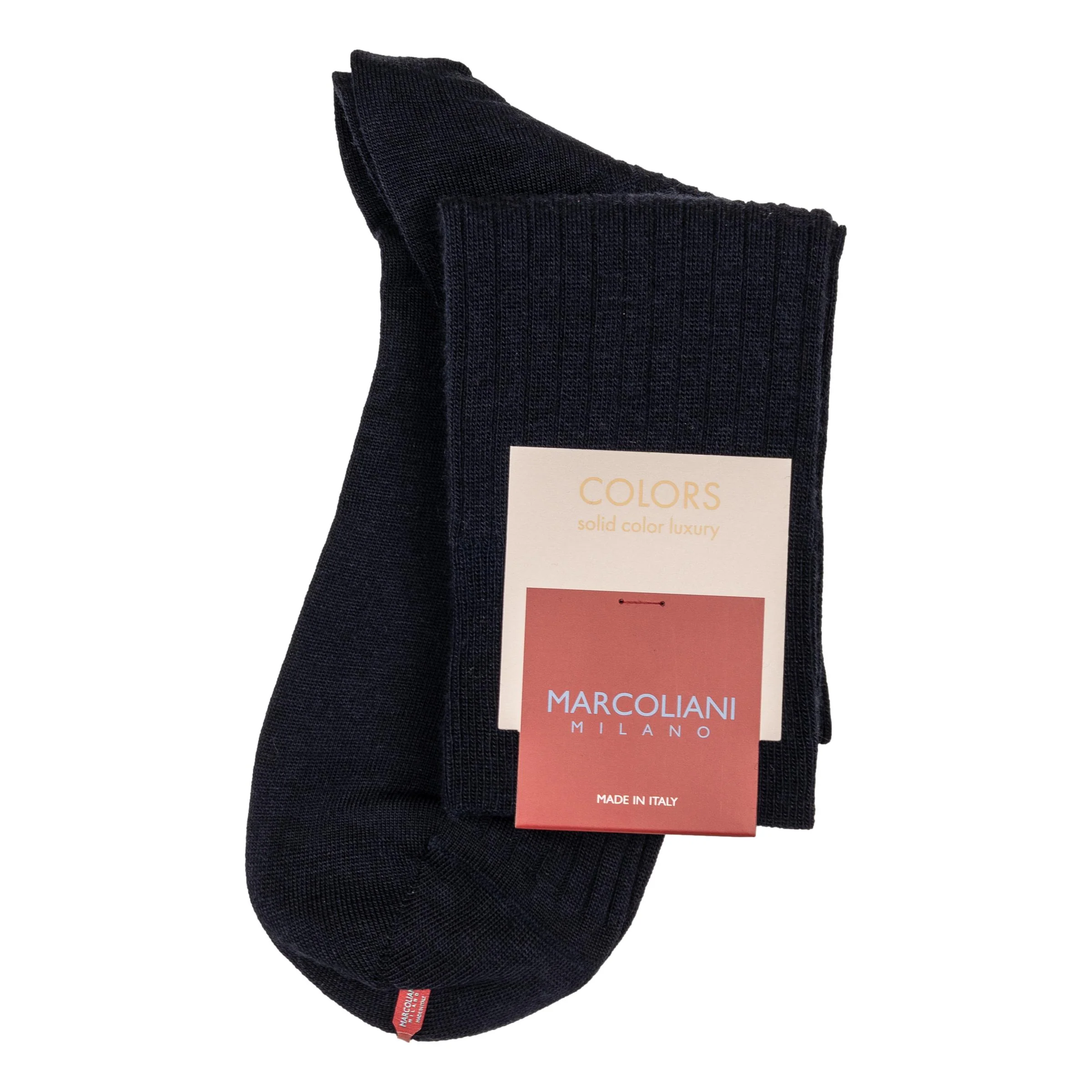 Merino Wool Ribbed Over-the-Calf Dress Socks - Image 4