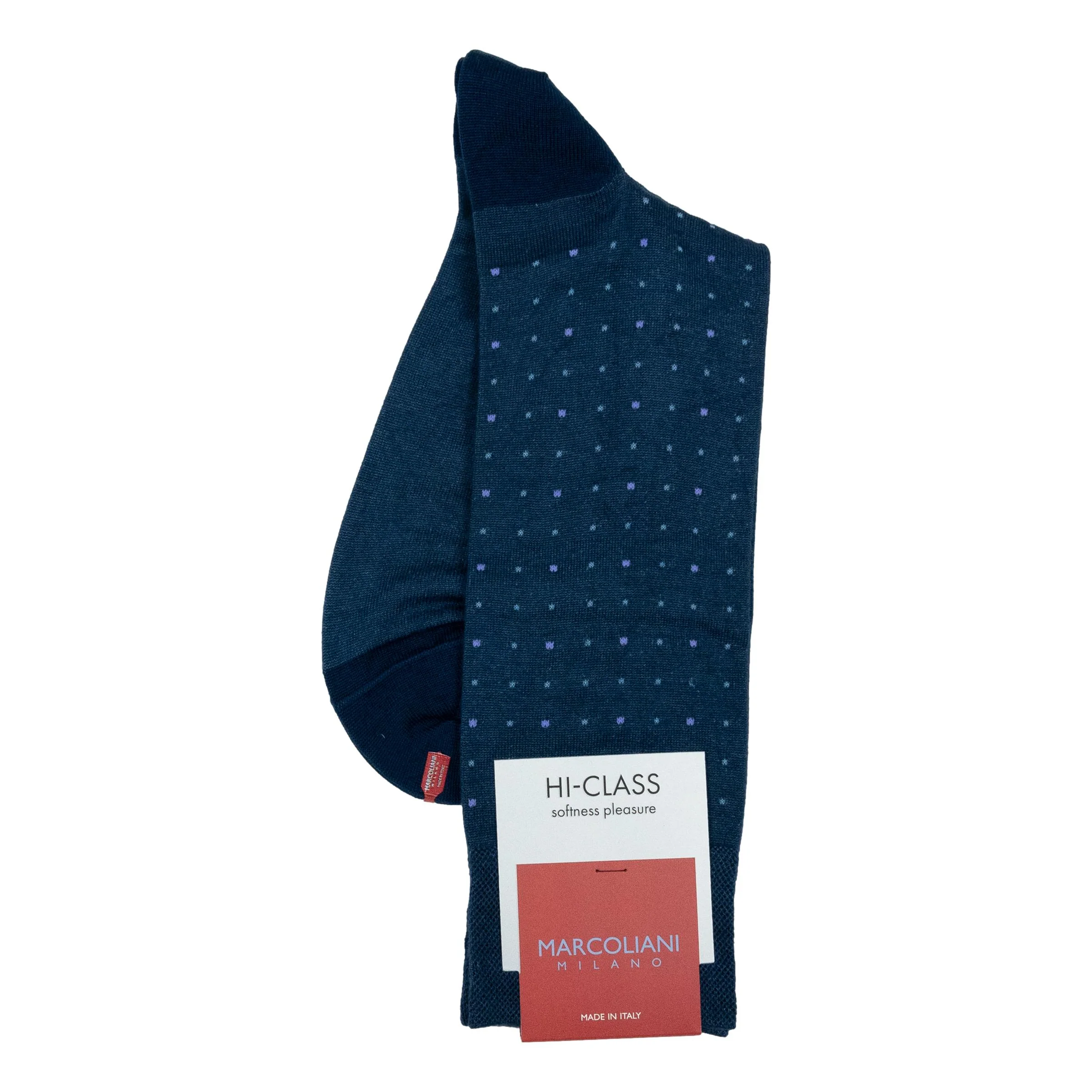 Micro Dots Modal Mid-Calf Dress Socks - Image 2