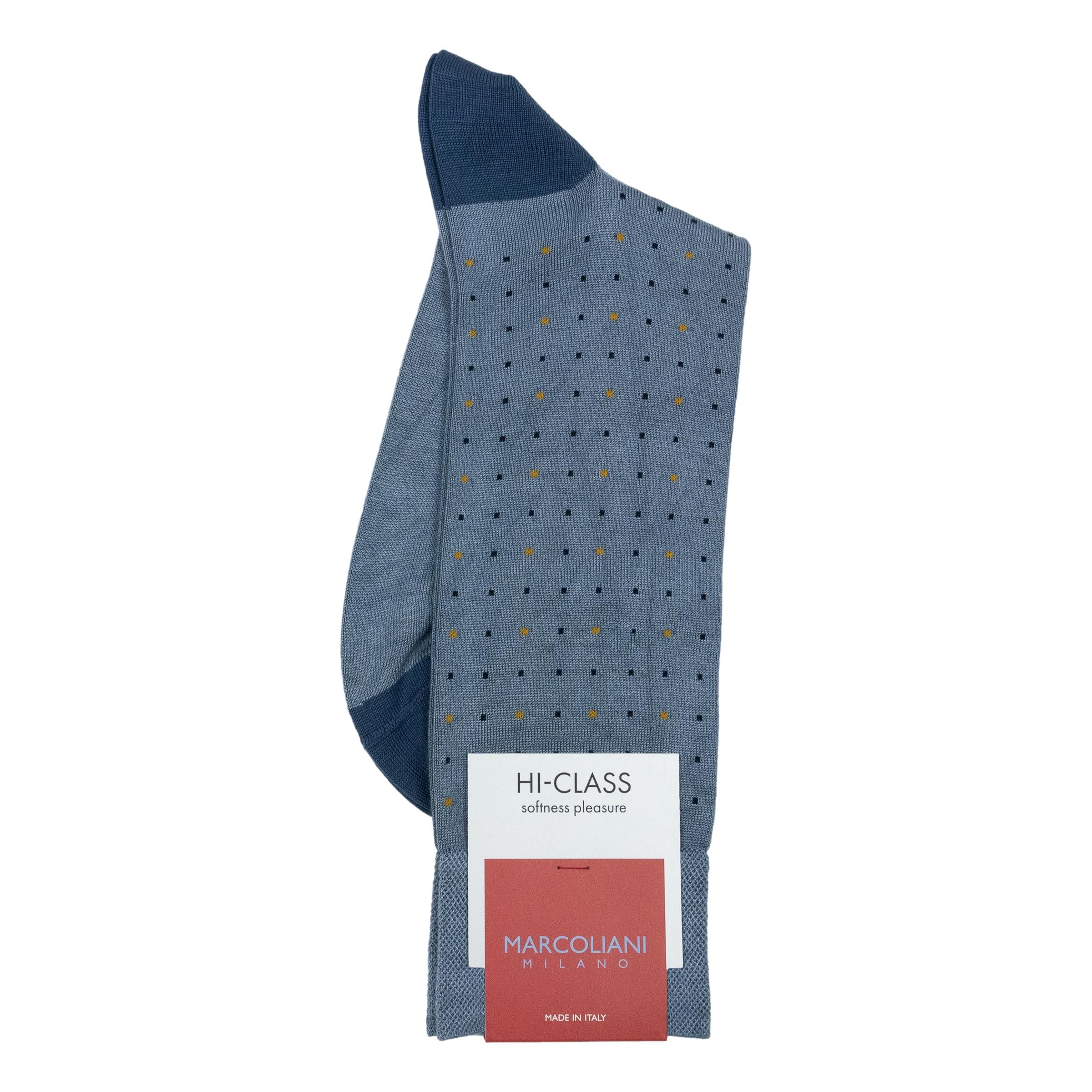 Micro Dots Modal Mid-Calf Dress Socks - Image 3