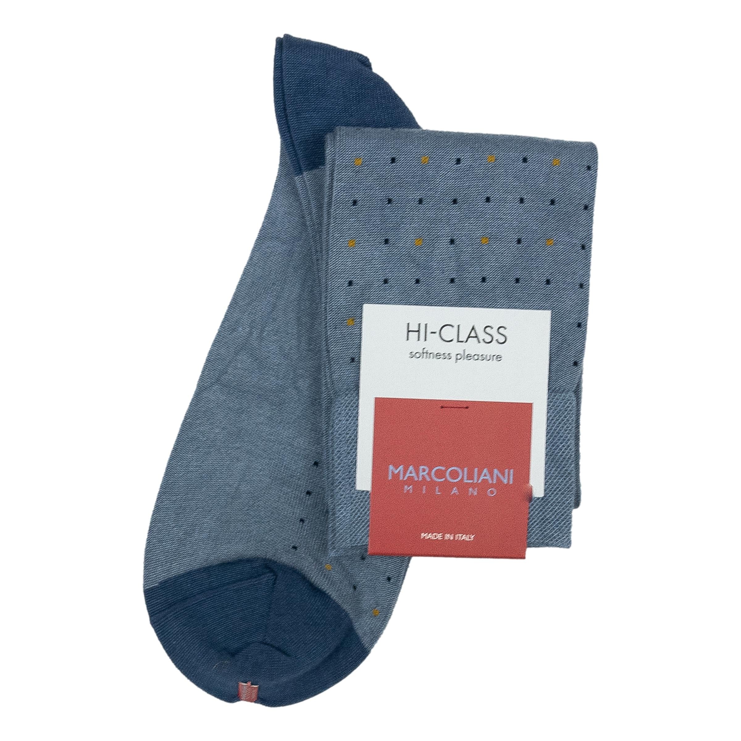 Micro Dots Modal Over-the-Calf Dress Socks - Image 3