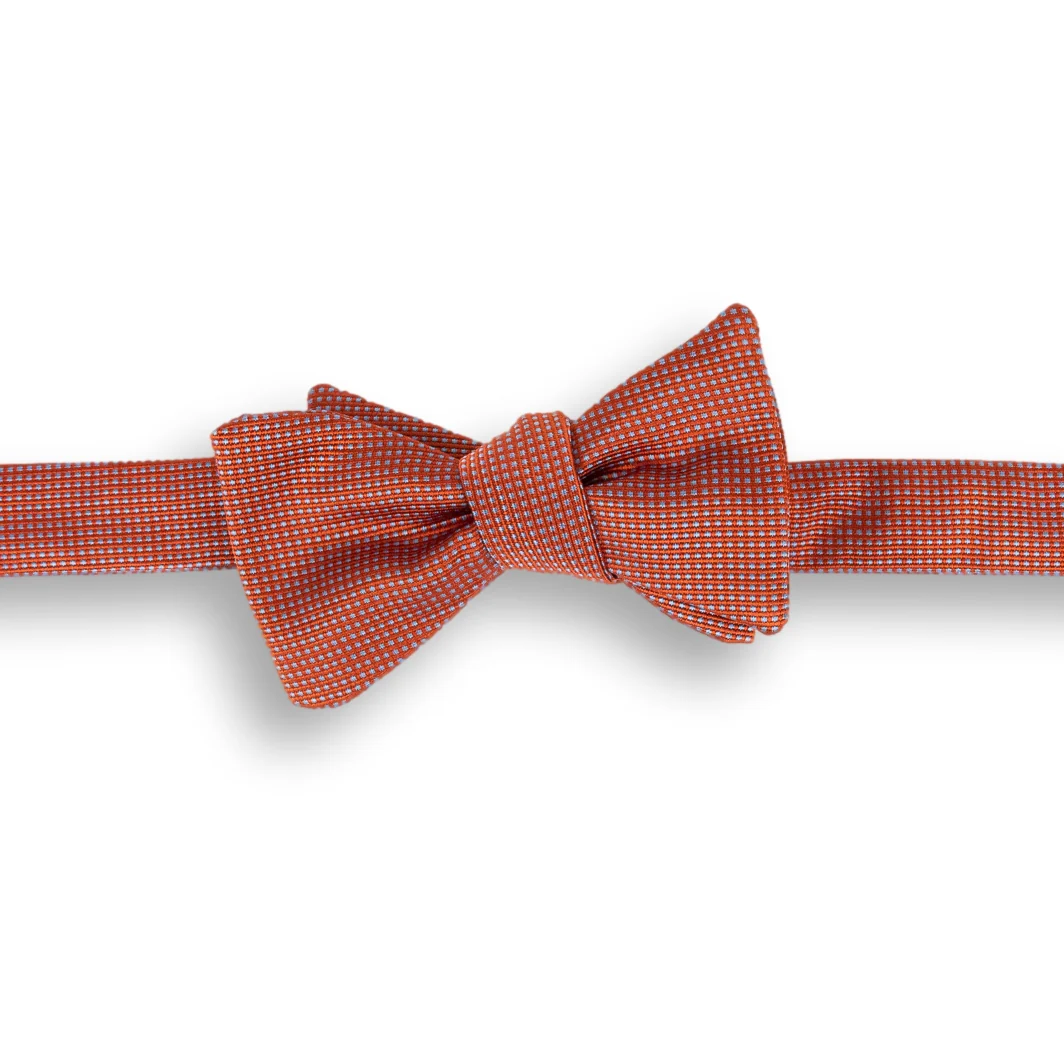 Micro Square Silk Butterfly Bow Tie - Image 2
