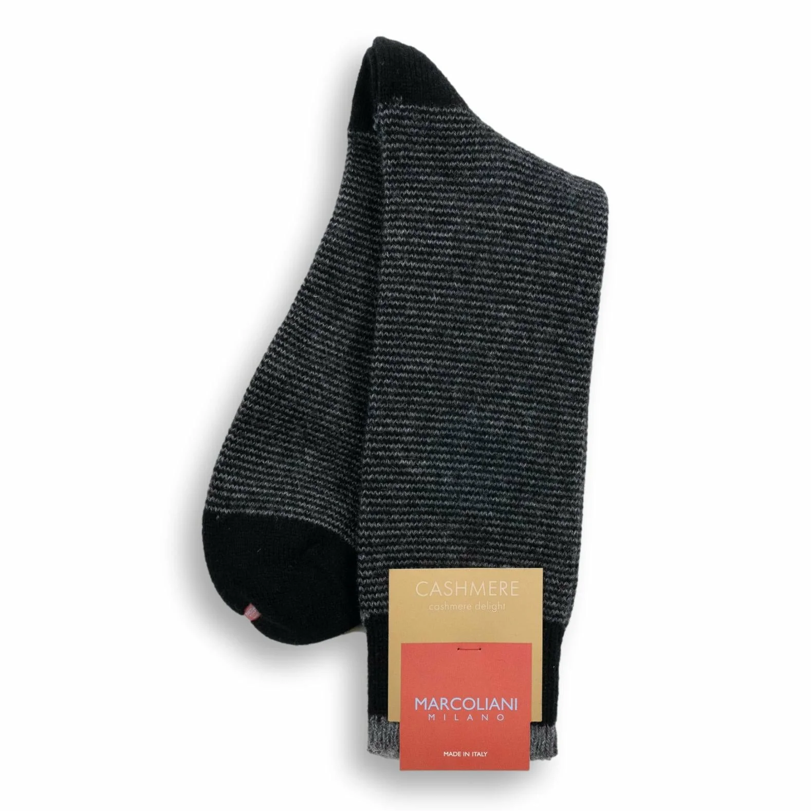 Micro Stripe Cashmere Mid-Calf Dress Socks - Image 3