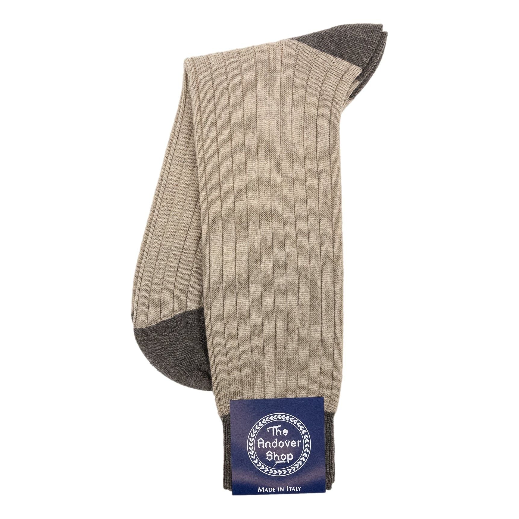 Mid-Calf Alternating Toe and Heel Wool Dress Sock - Image 4