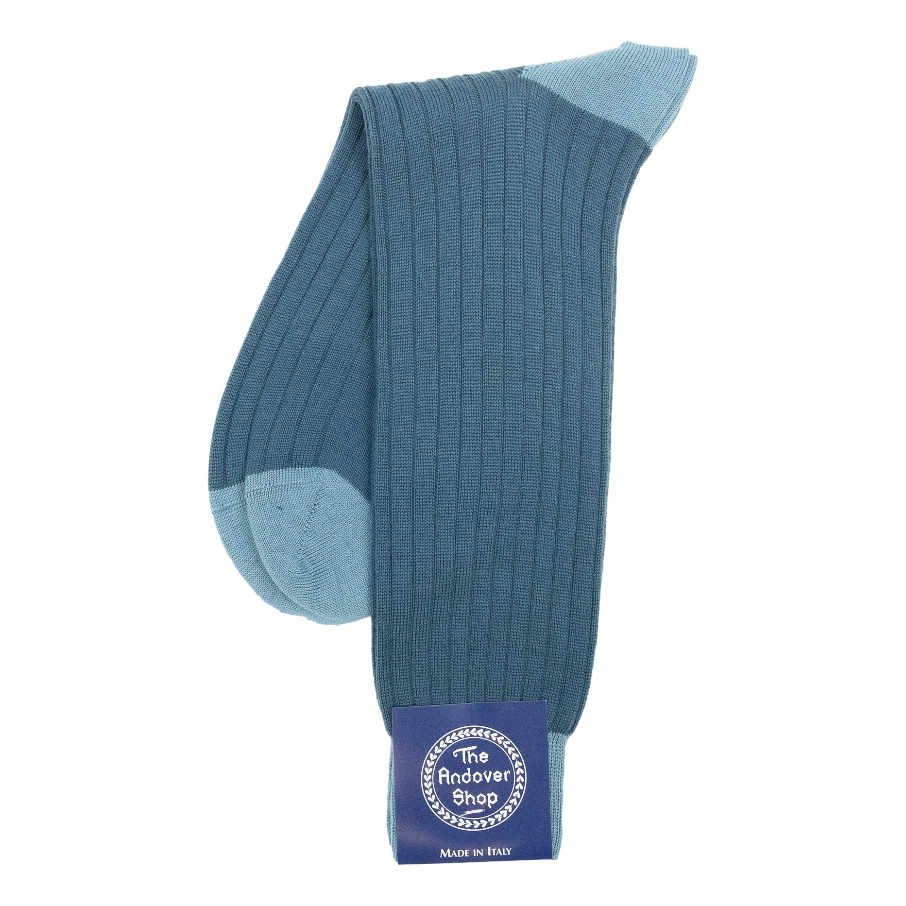 Mid-Calf Alternating Toe and Heel Wool Dress Sock - Image 6