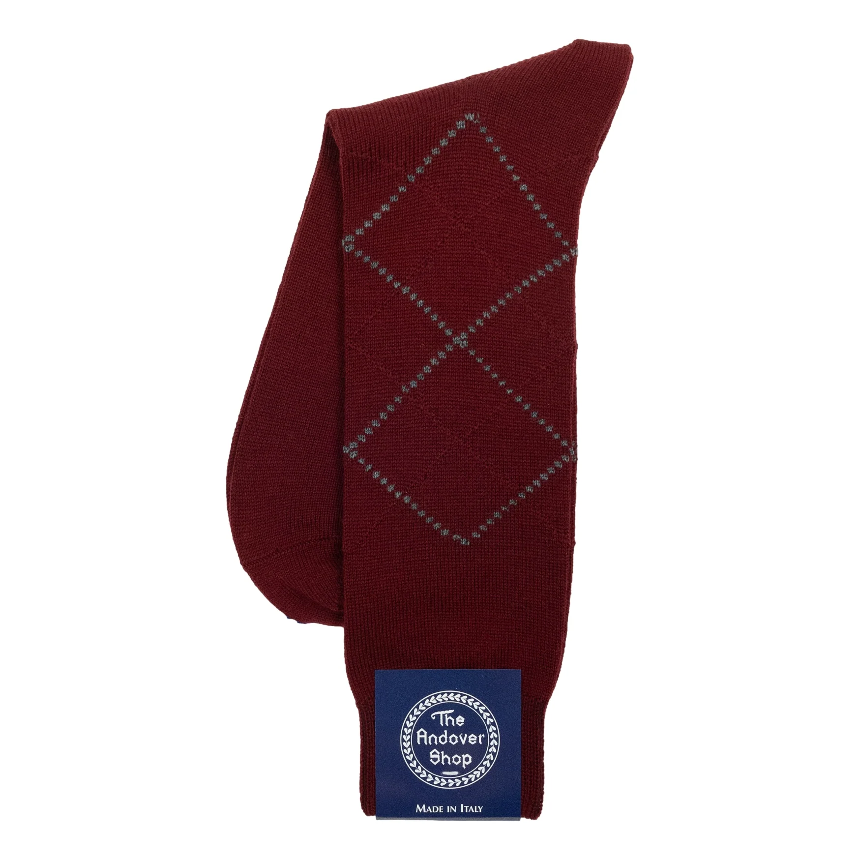 Mid-calf Argyle Wool Dress Socks - Image 10