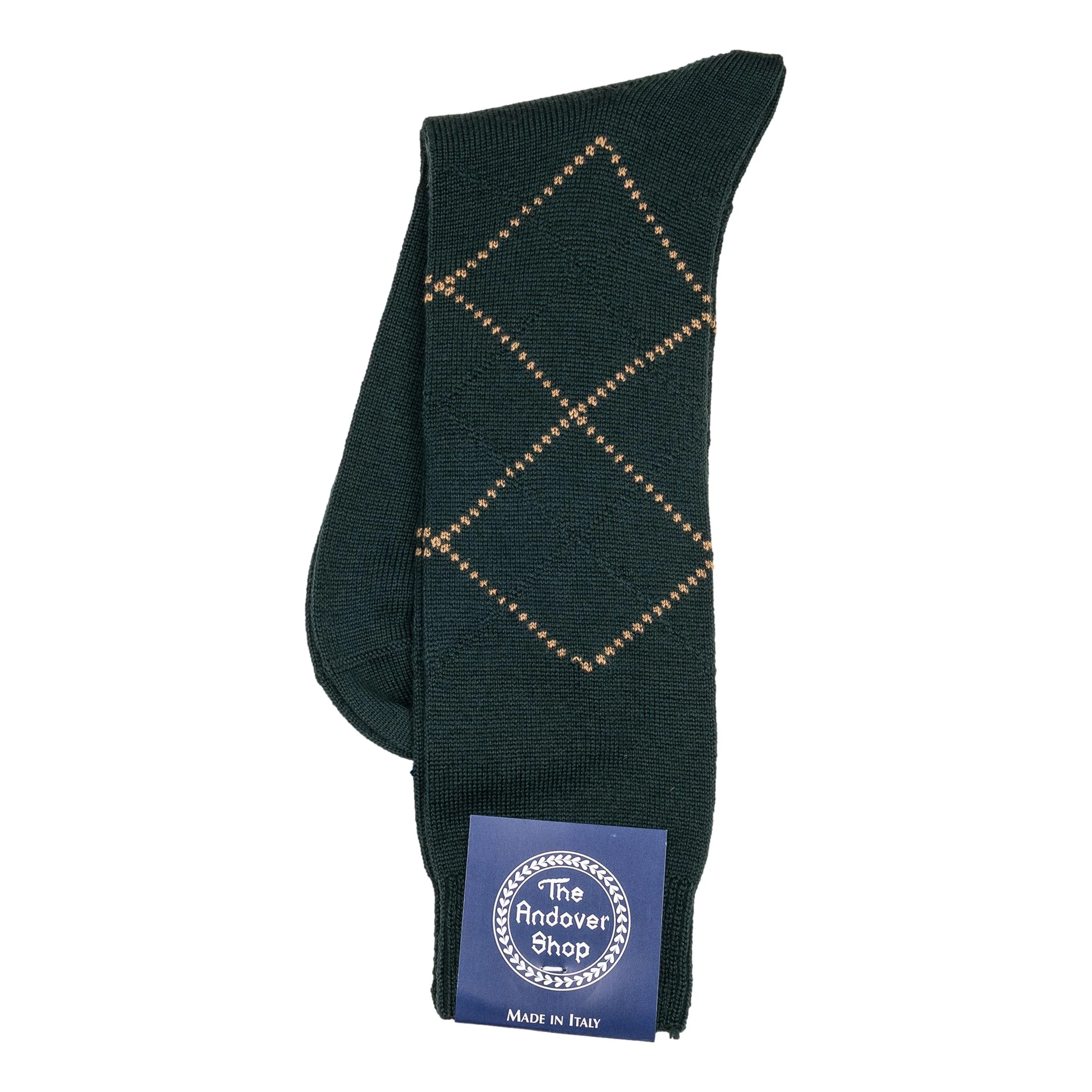 Mid-calf Argyle Wool Dress Socks - Image 2