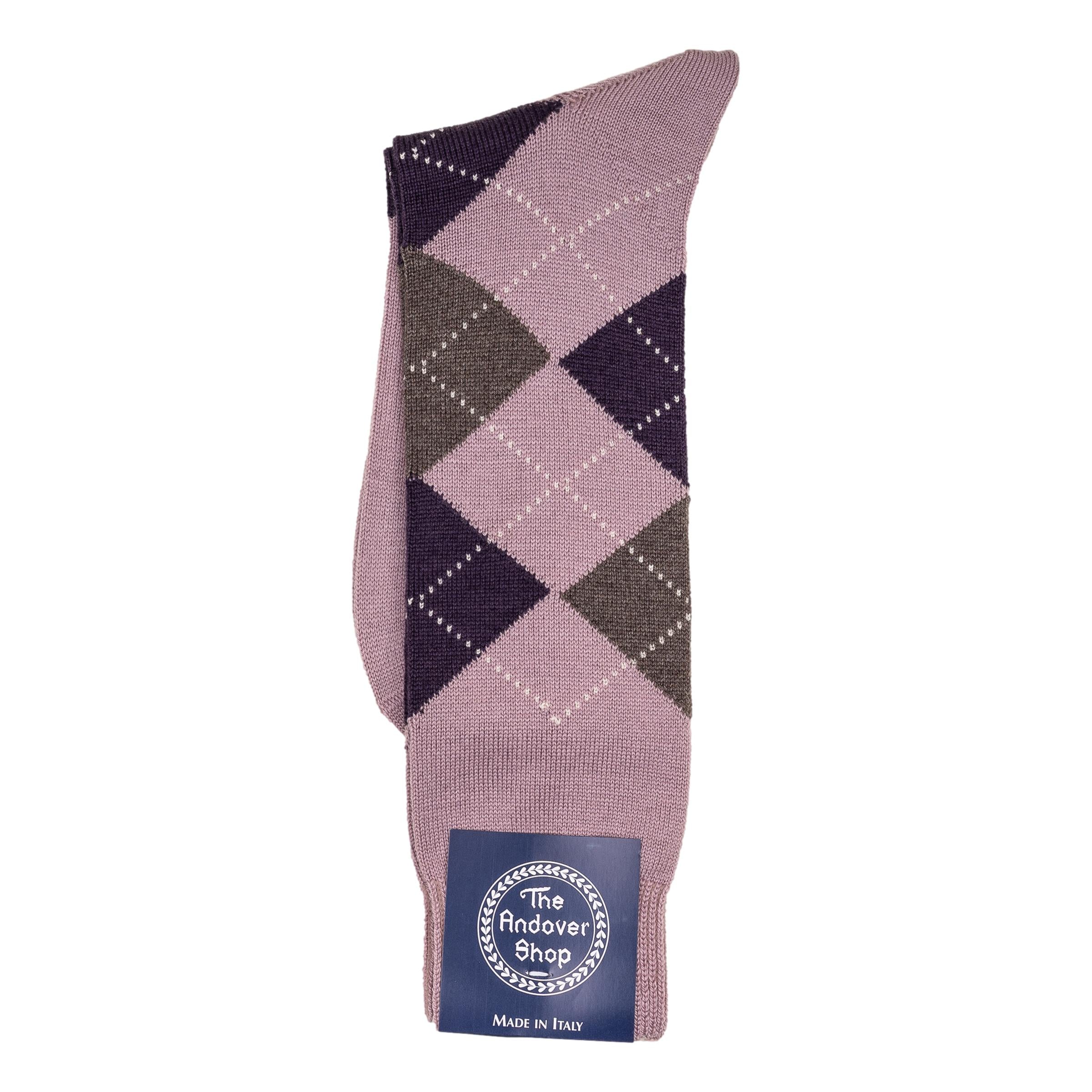 Mid-calf Argyle Wool Dress Socks - Image 3