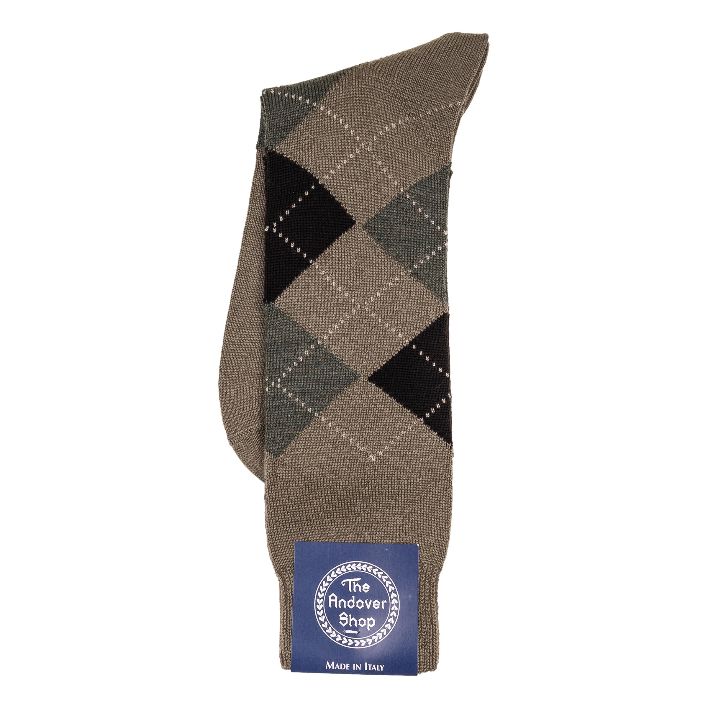 Mid-calf Argyle Wool Dress Socks - Image 5