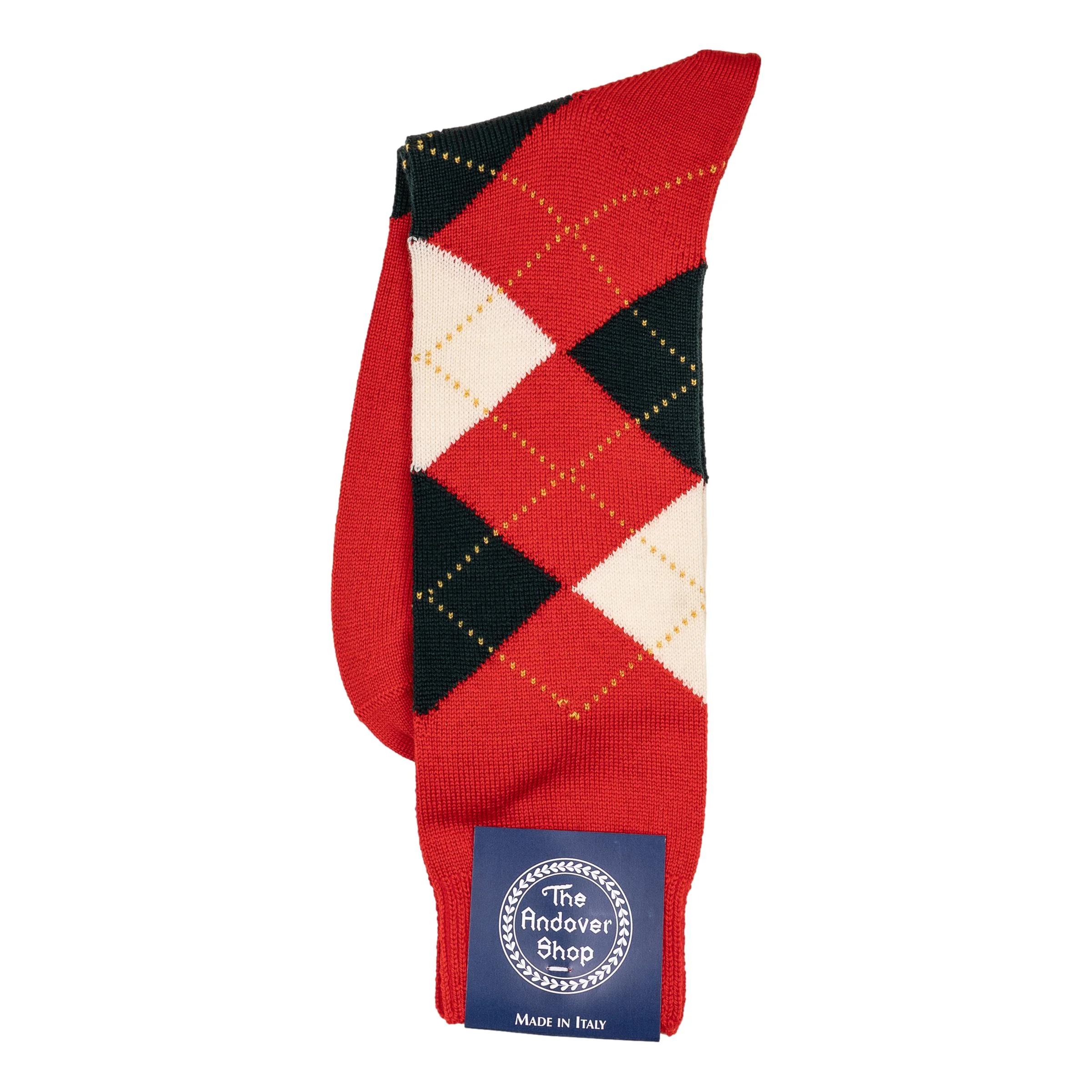 Mid-calf Argyle Wool Dress Socks - Image 6