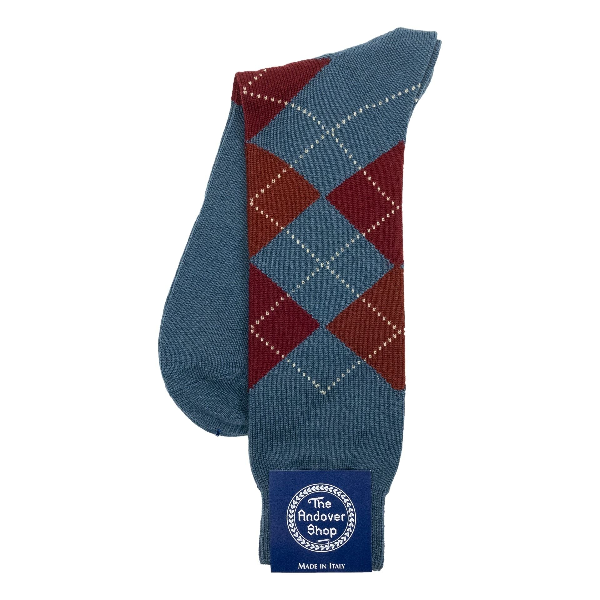 Mid-calf Argyle Wool Dress Socks - Image 9