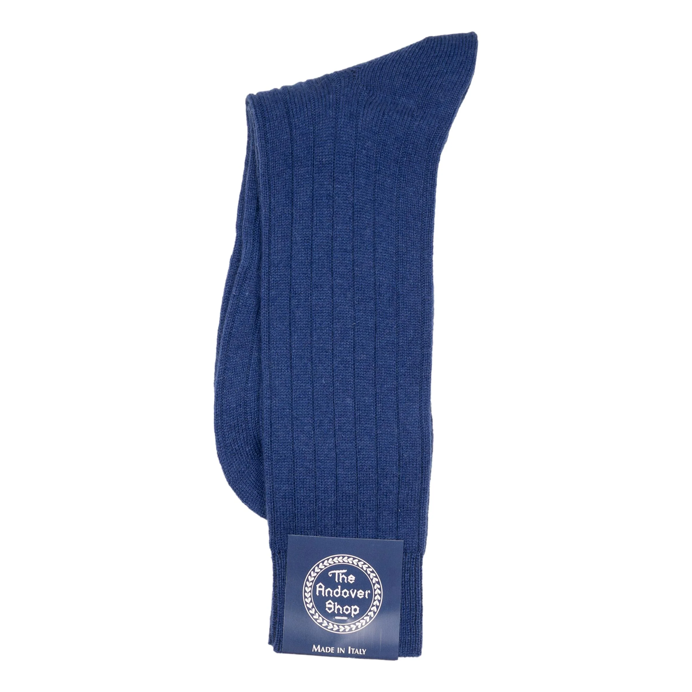 Mid-Calf Cashmere Ribbed Dress Sock - Image 4