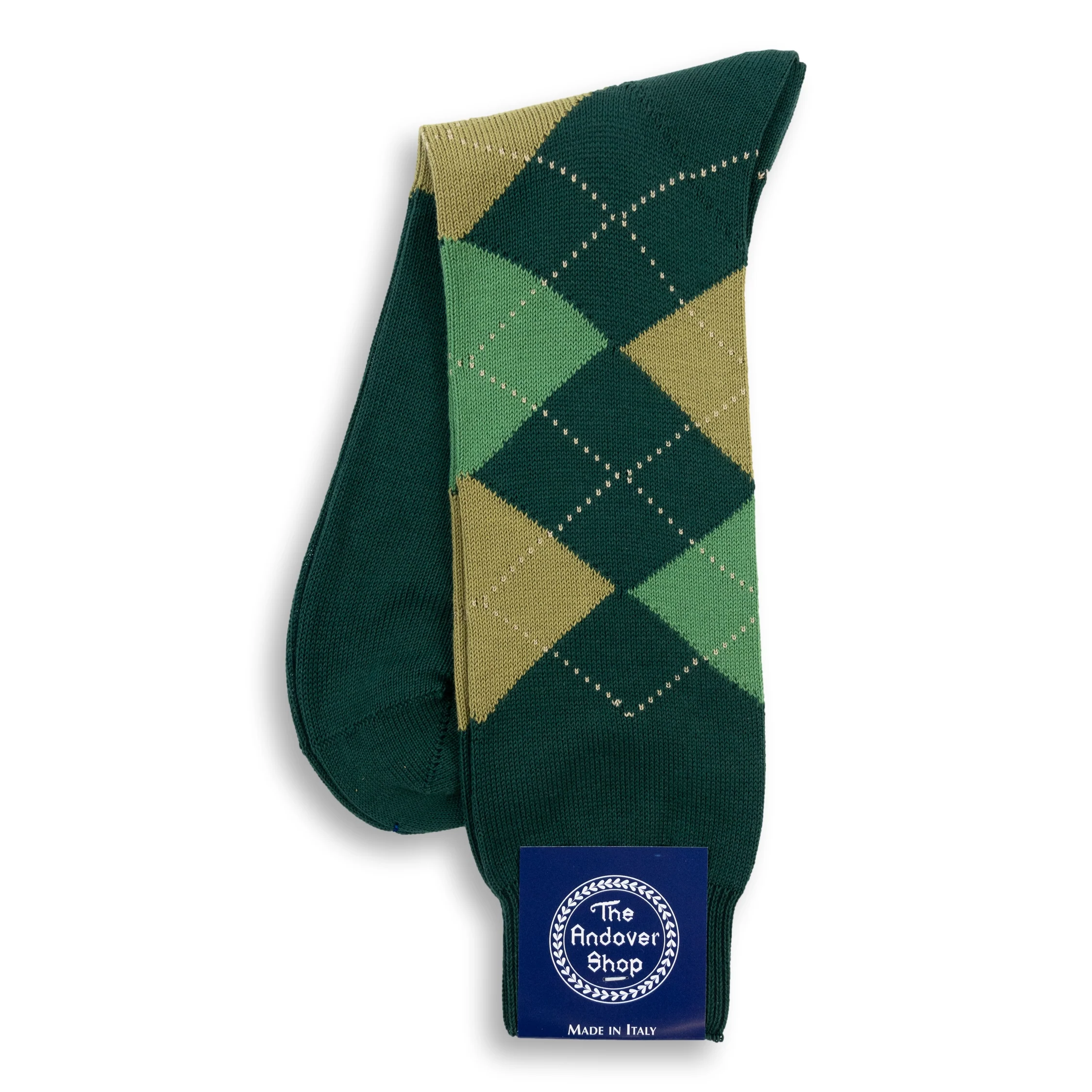 Mid-Calf Cotton Argyle Dress Sock - Image 14