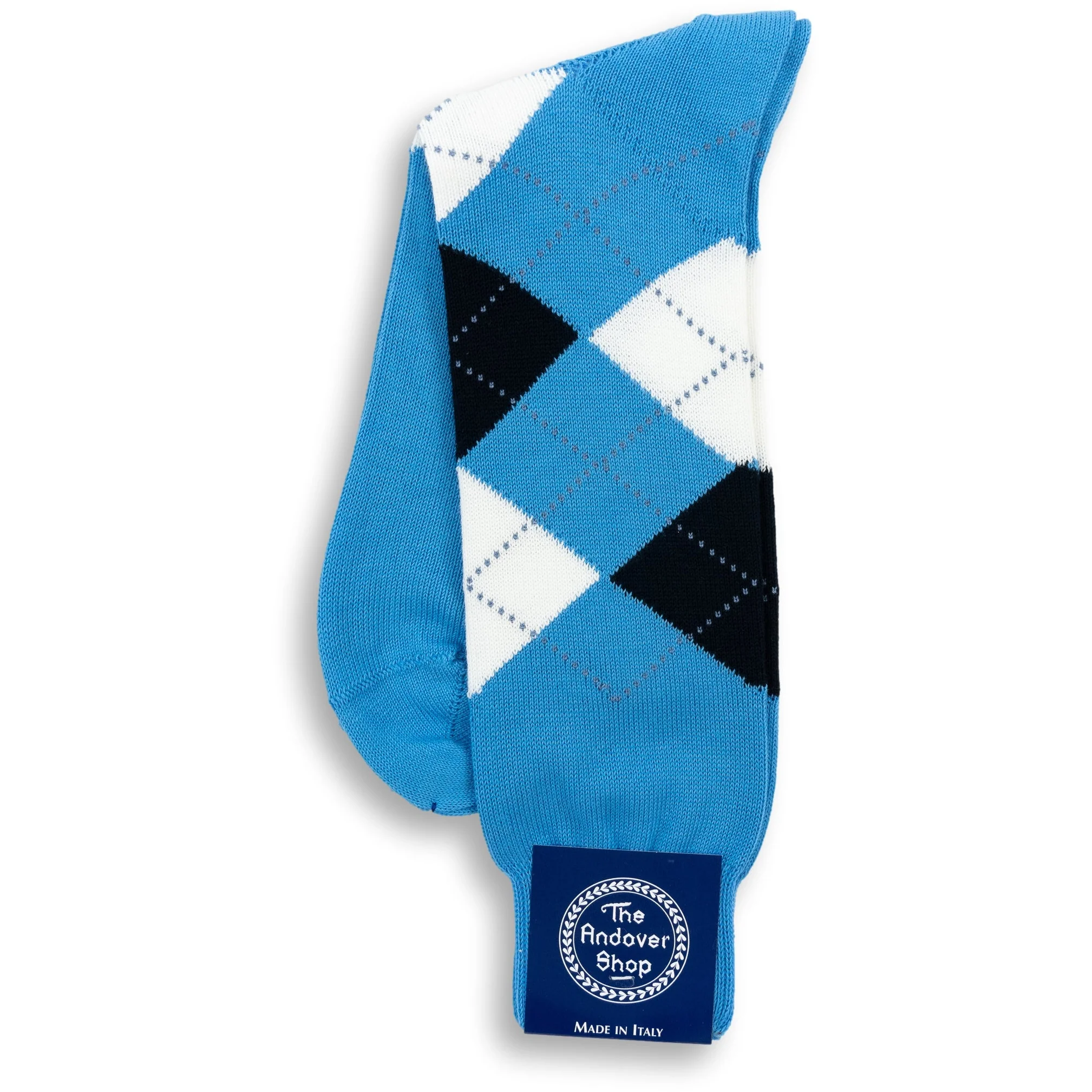 Mid-Calf Cotton Argyle Dress Sock - Image 15