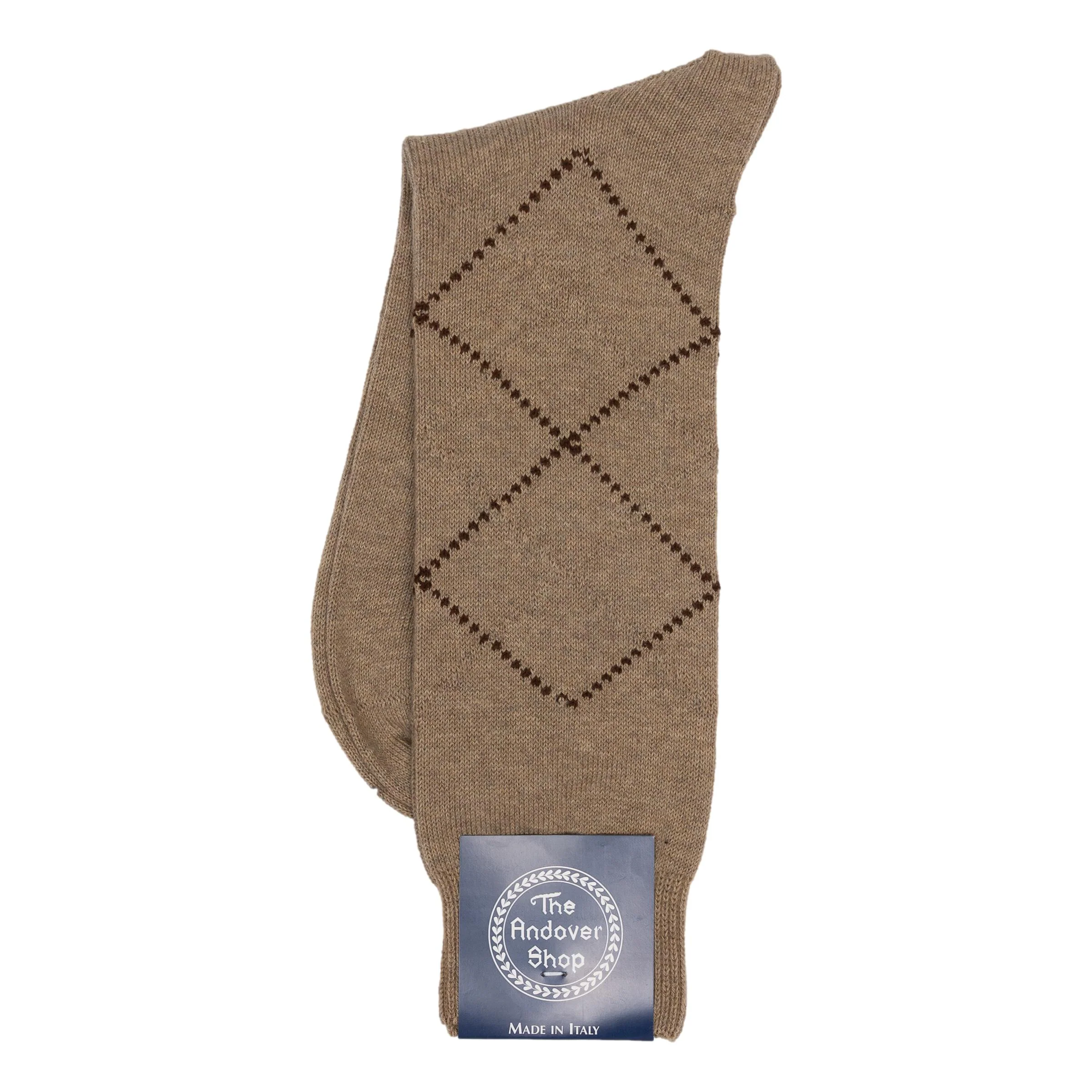 Mid-Calf Cotton Argyle Dress Sock - Image 3