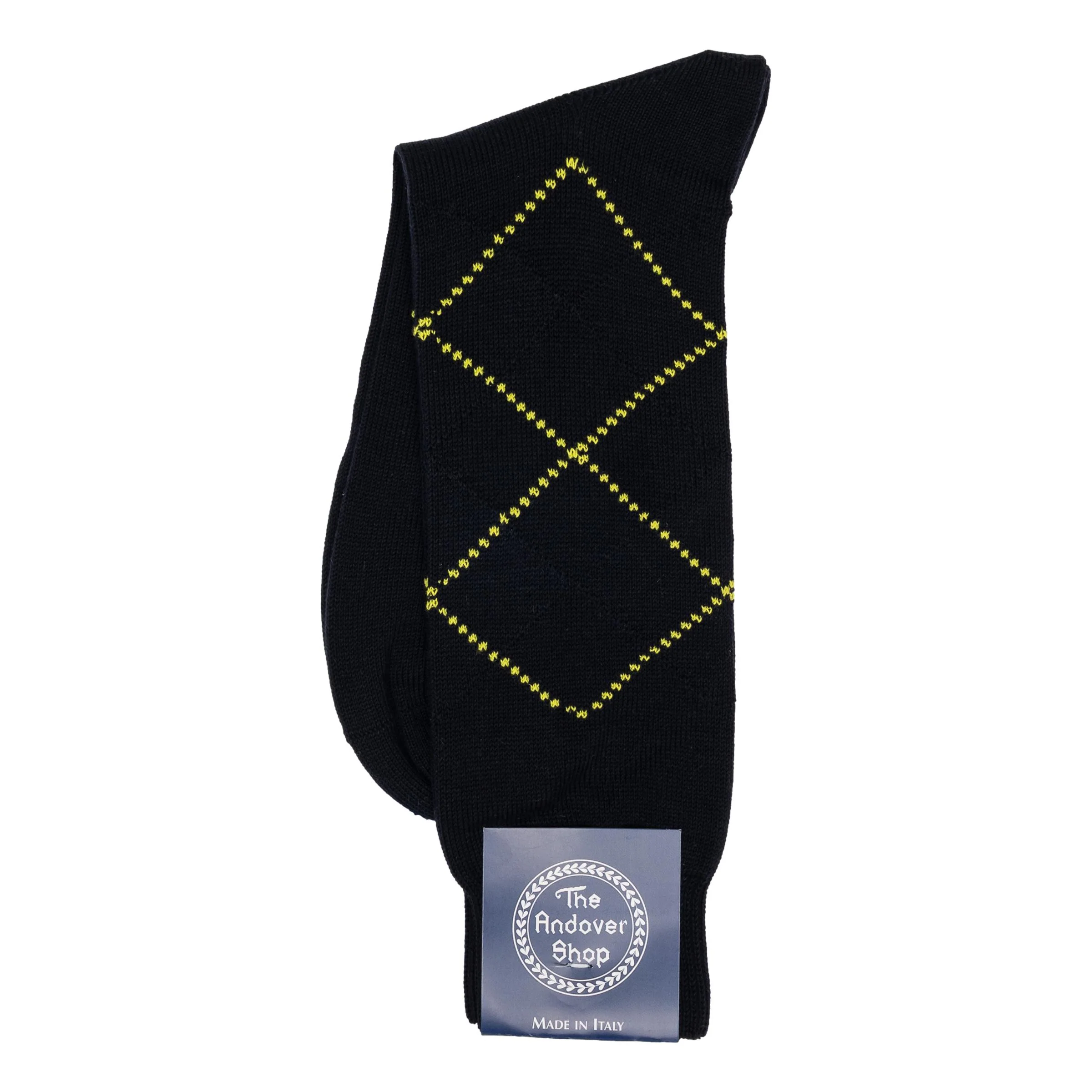 Mid-Calf Cotton Argyle Dress Sock - Image 7