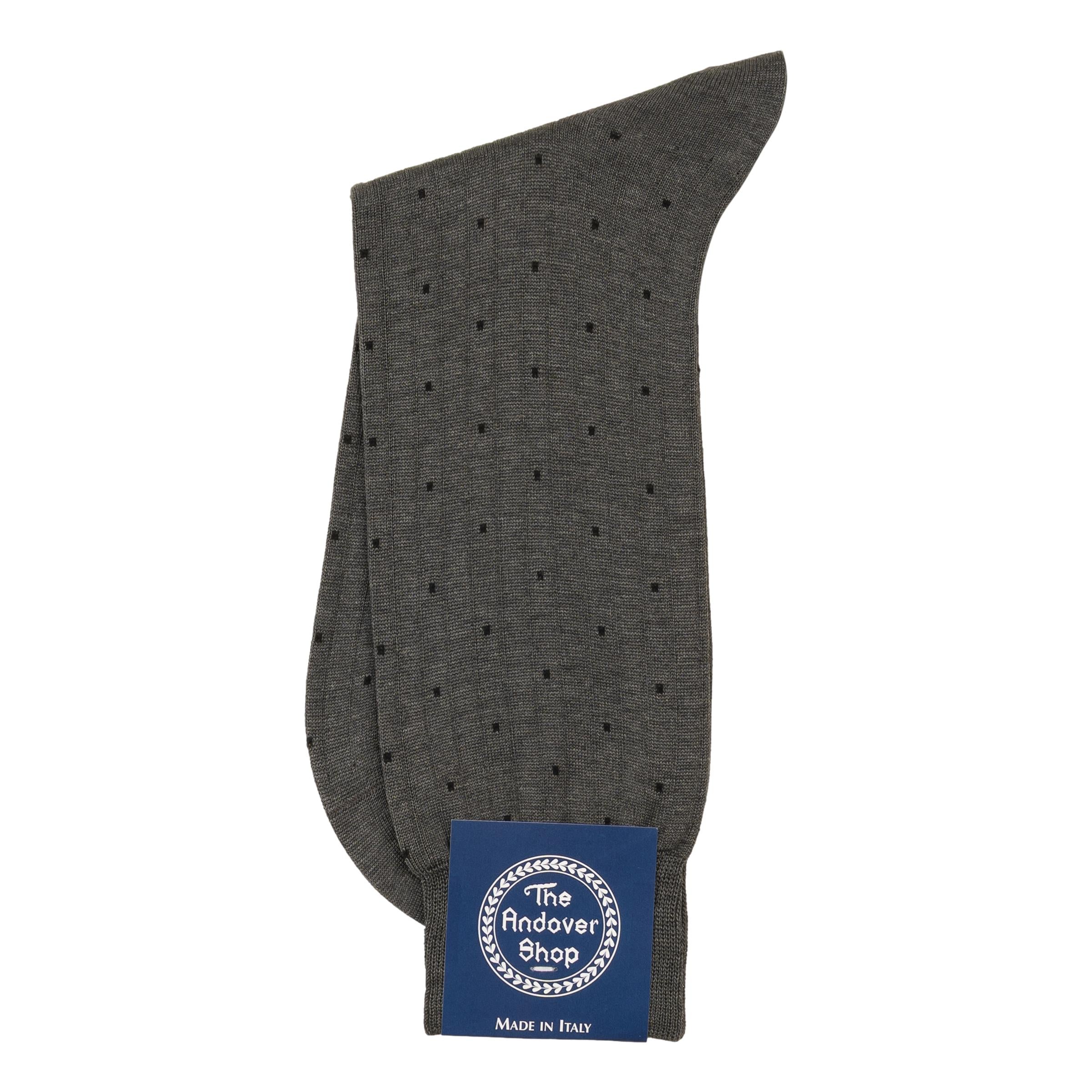 Mid-Calf Cotton Dot Dress Sock - Image 2