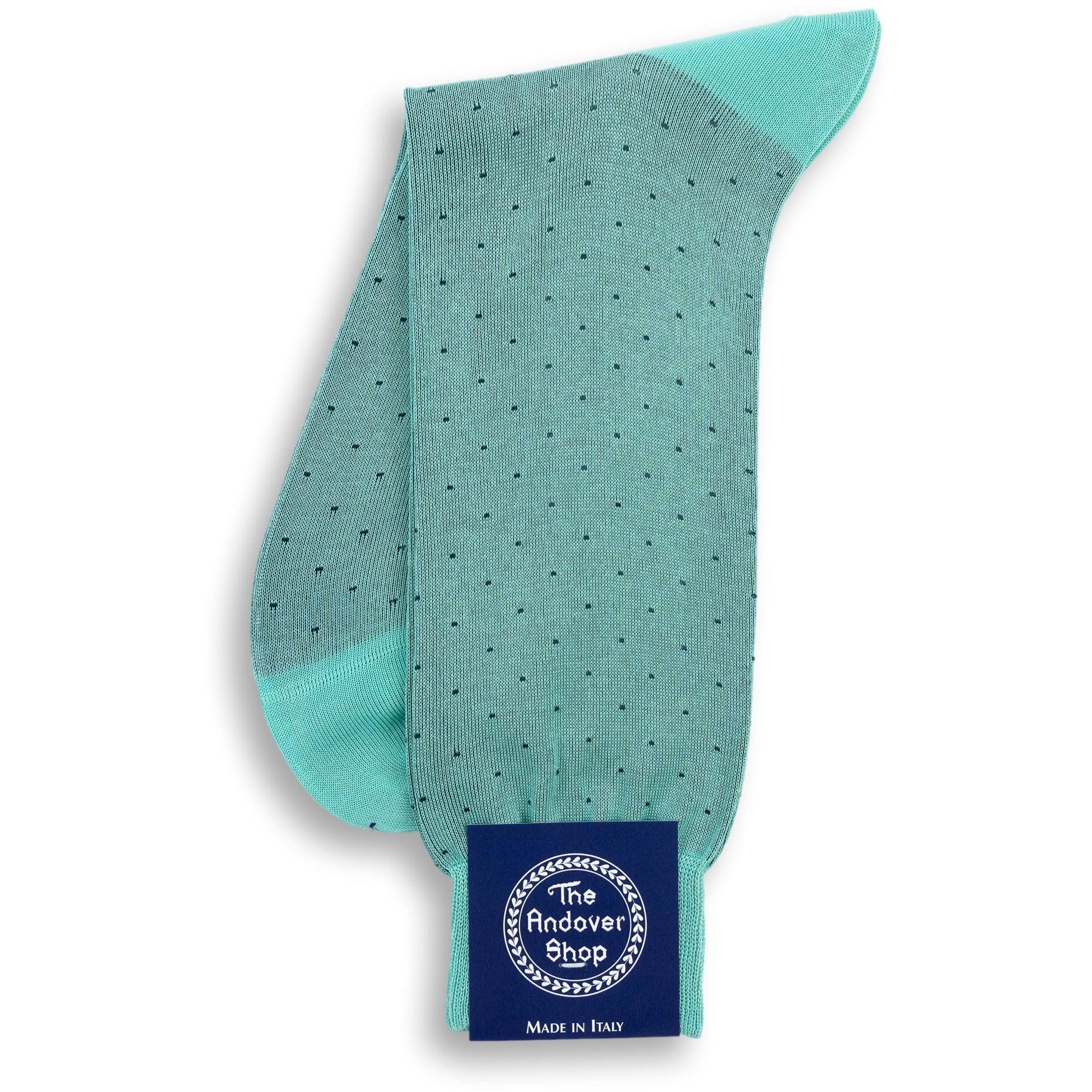 Mid-Calf Cotton Mini Dot Dress Sock - Image 2