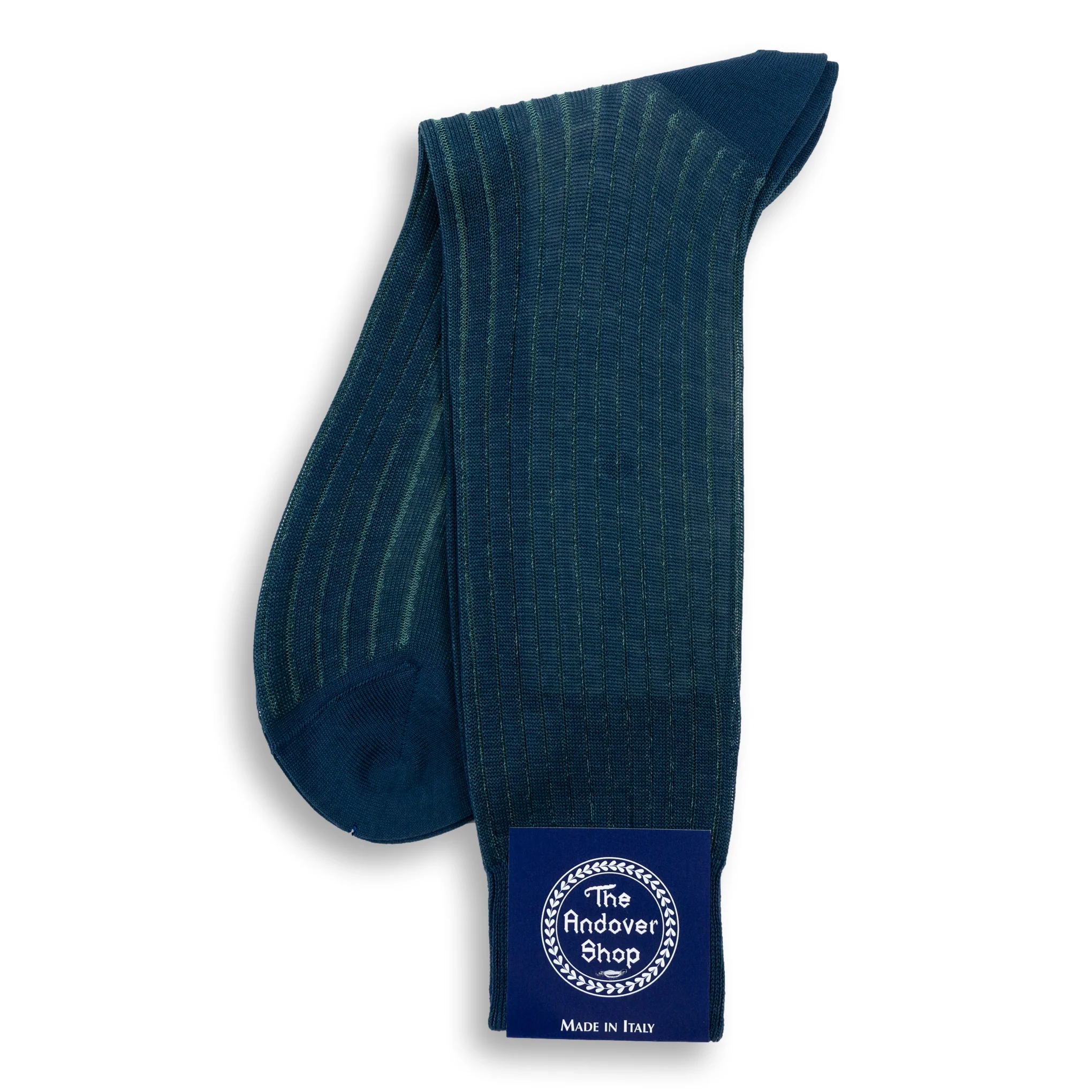 Mid-Calf Cotton Shadow Ribbed Dress Sock - Image 2