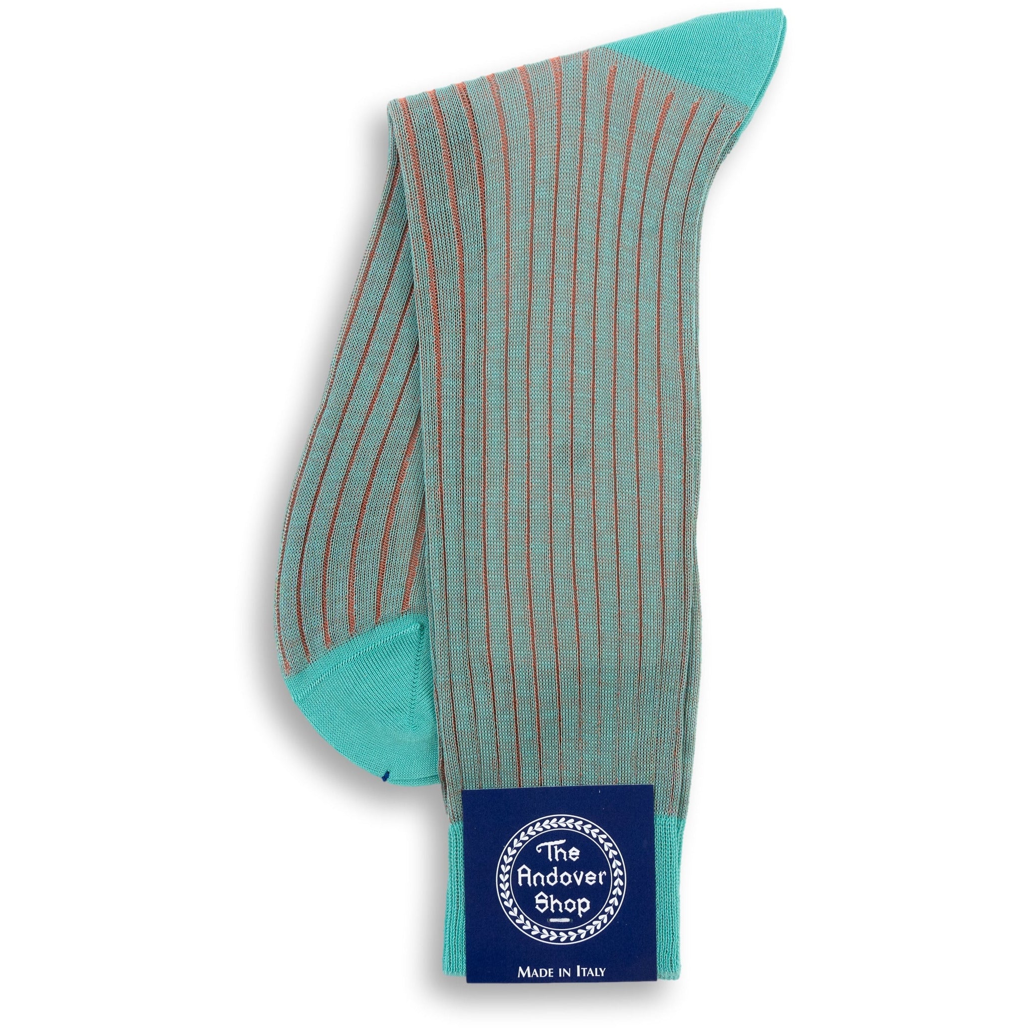 Mid-Calf Cotton Shadow Ribbed Dress Sock - Image 3