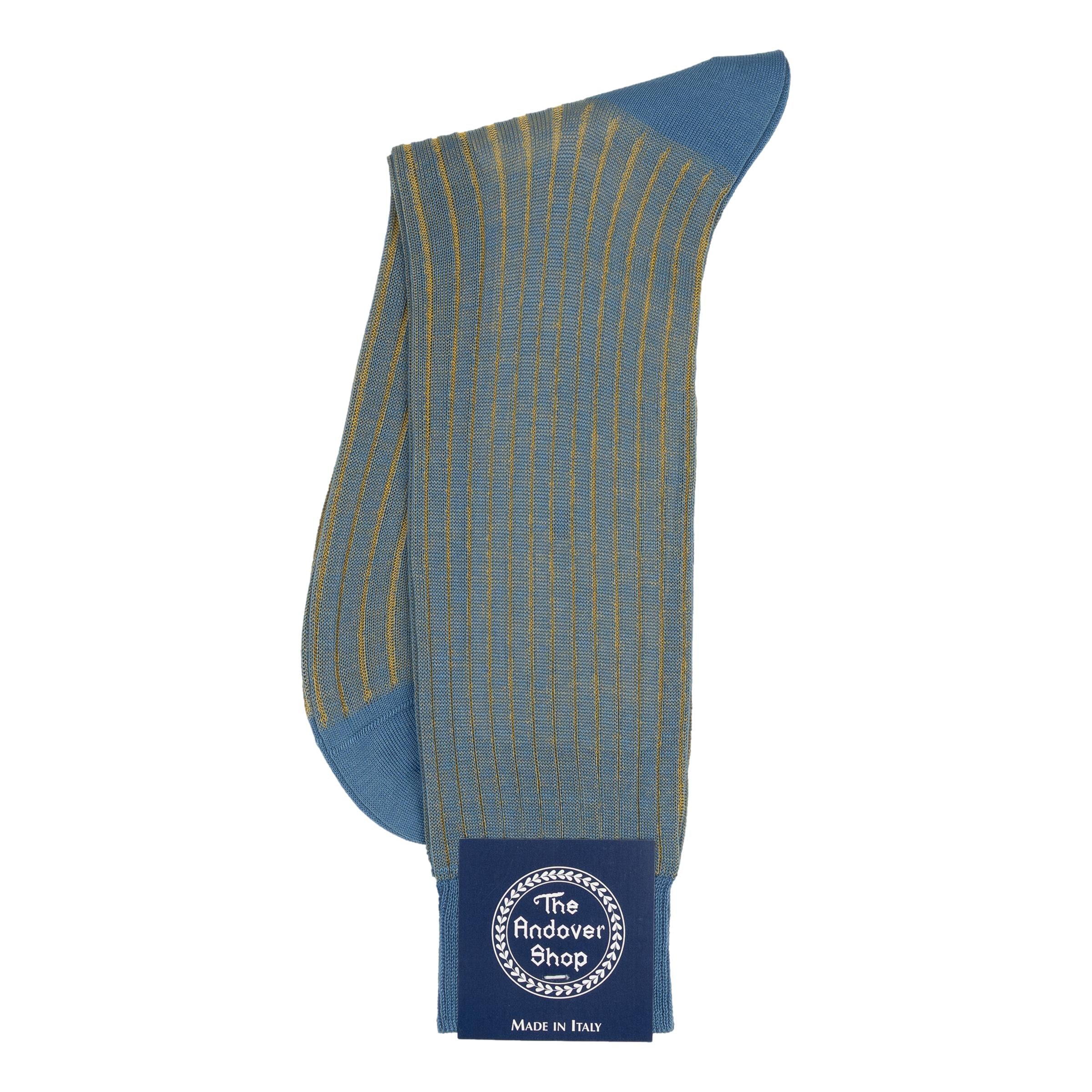 Mid-Calf Cotton Shadow Ribbed Dress Sock - Image 8