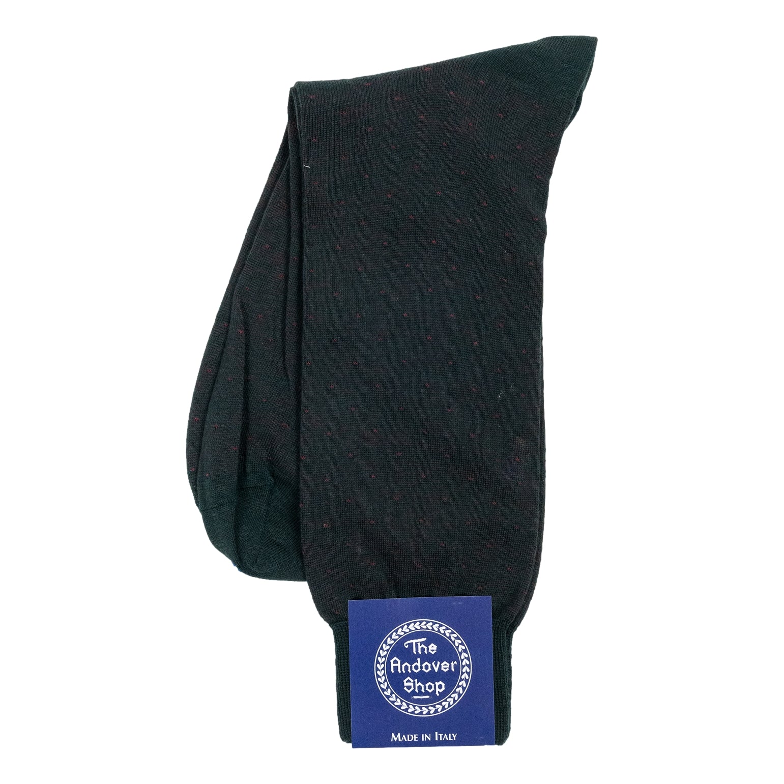 Mid-Calf Pin Dot Wool Dress Sock - Image 3
