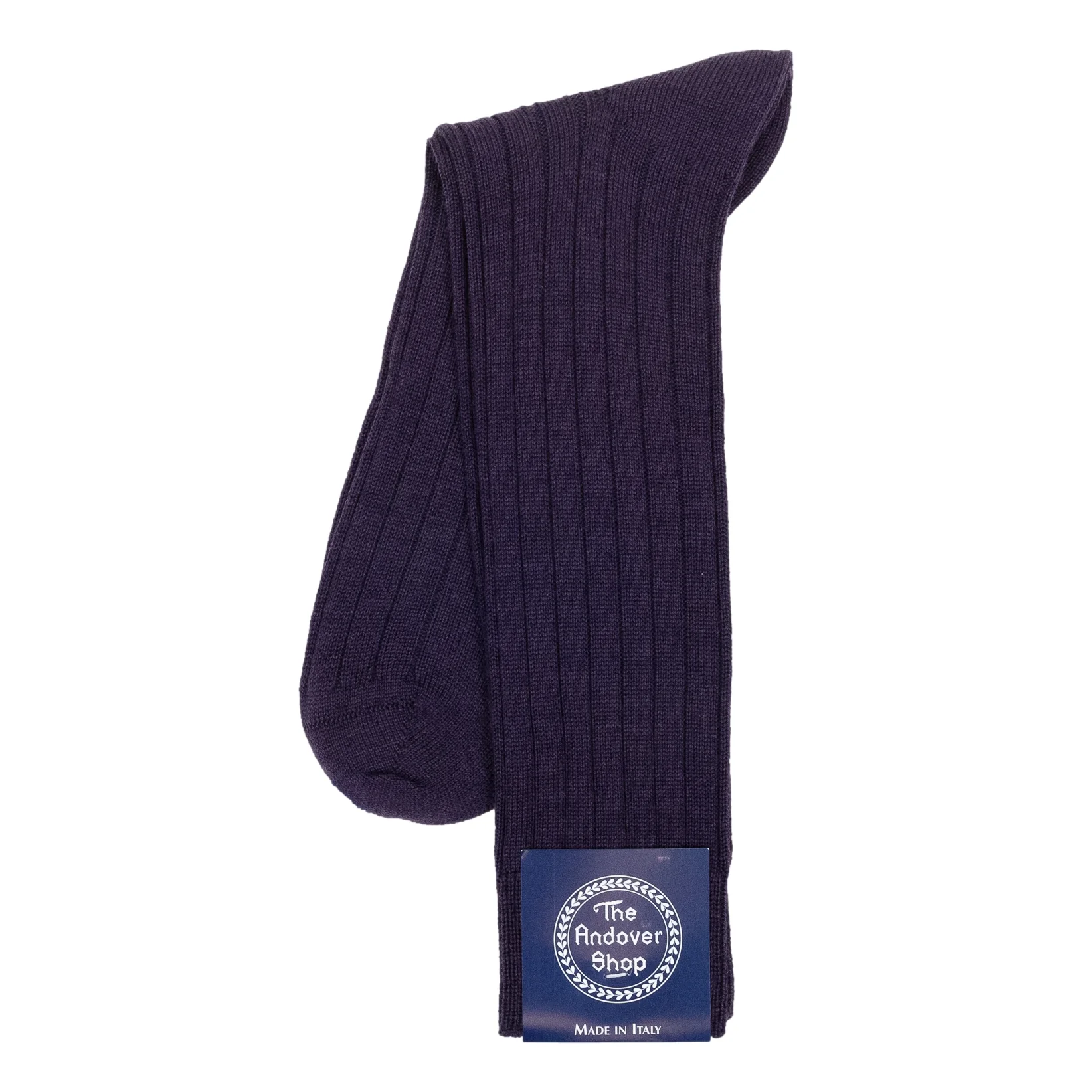 Mid-Calf Pure Cashmere Ribbed Dress Sock - Image 9