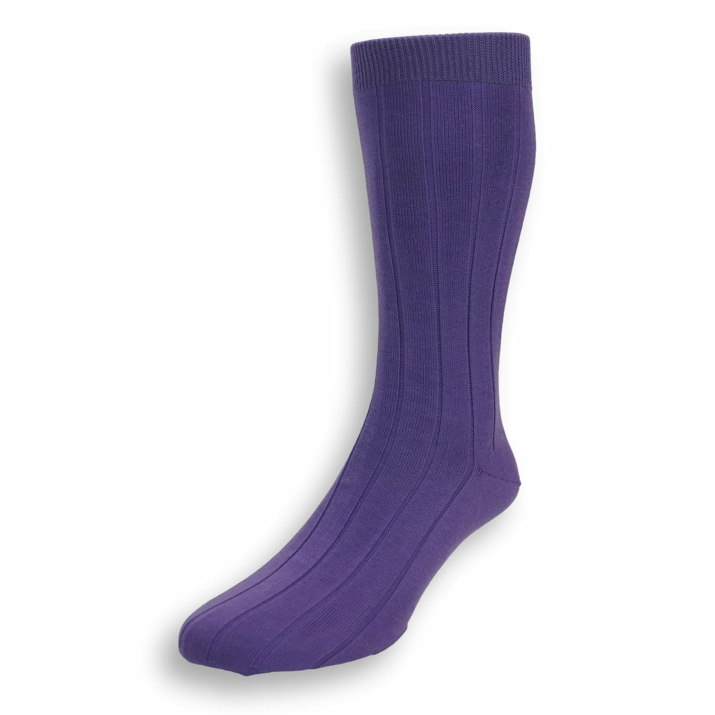 Mid-Calf Ribbed Cotton Dress Sock - Image 7