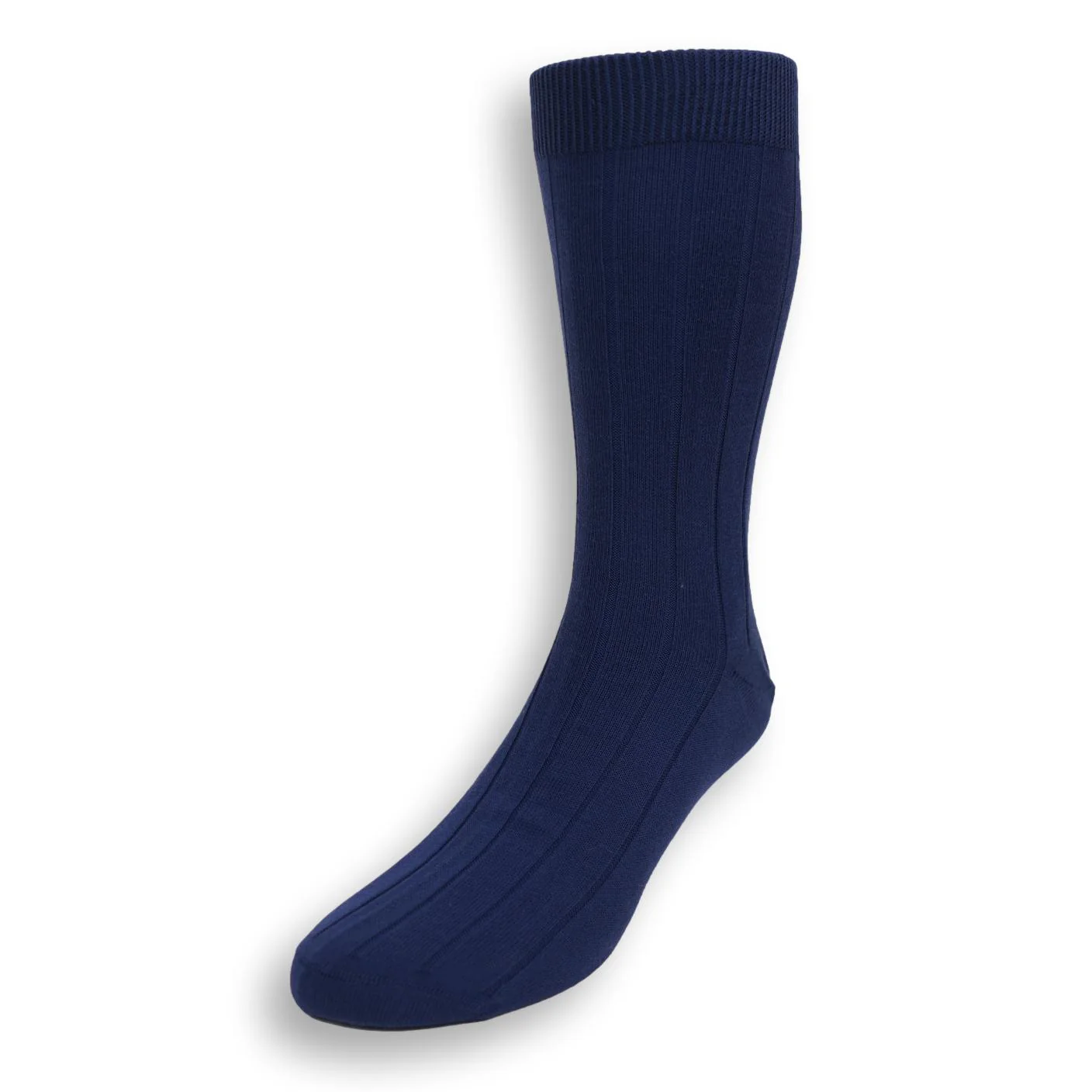 Mid-Calf Ribbed Cotton Dress Sock - Image 9