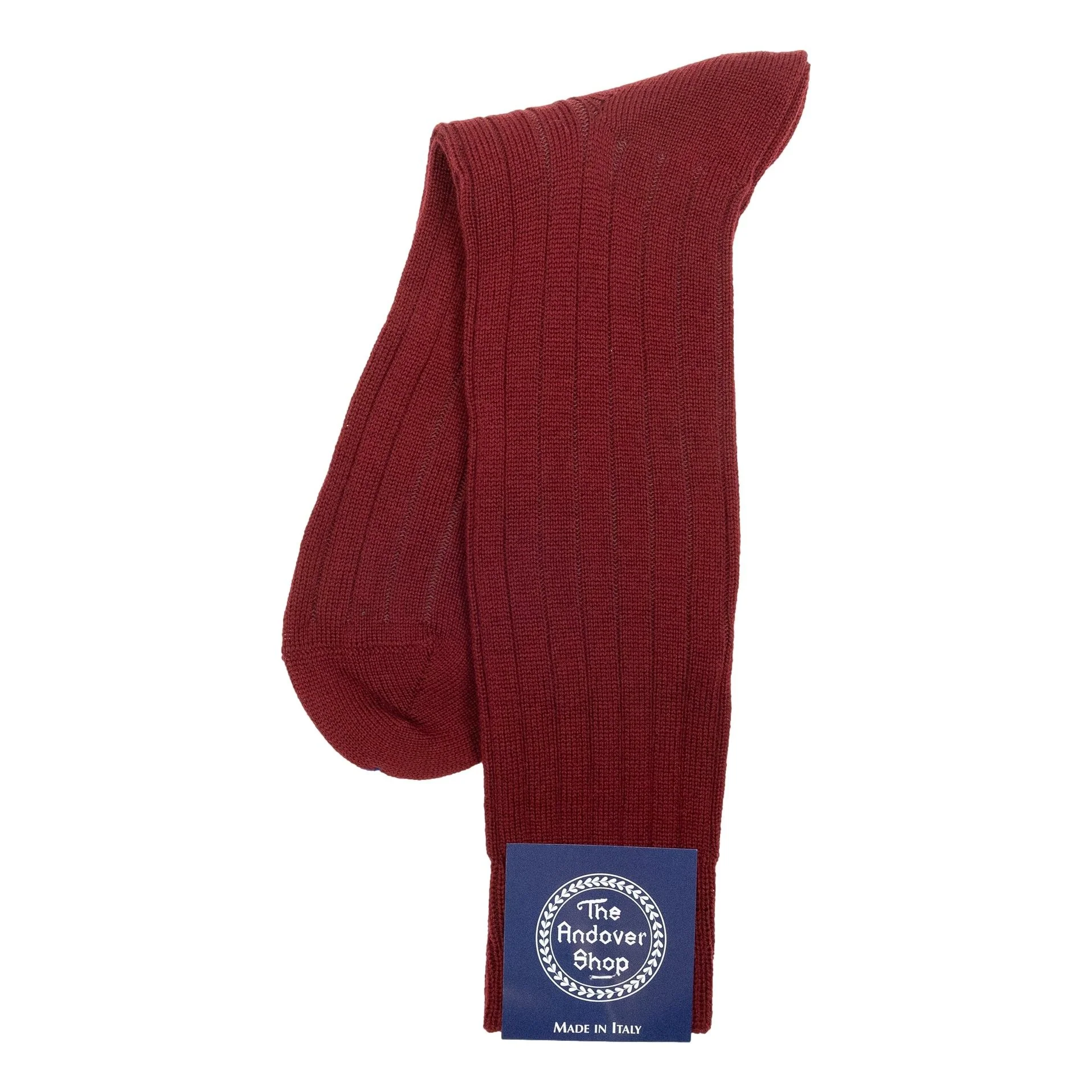 Mid-Calf Ribbed Shadow Stripe Wool Dress Socks - Image 5