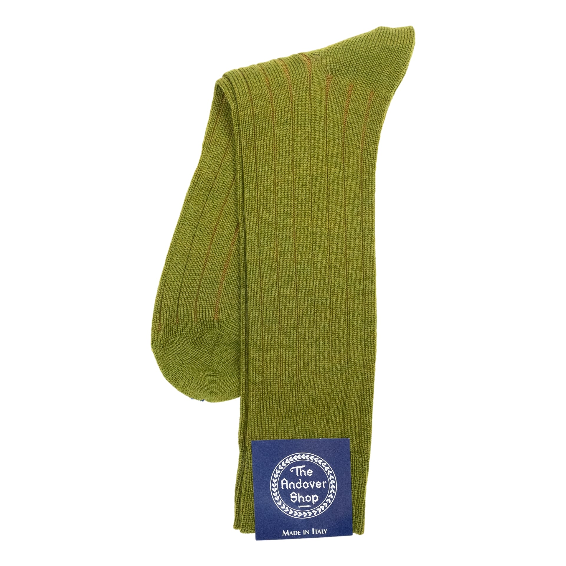 Mid-Calf Ribbed Shadow Stripe Wool Dress Socks - Image 8