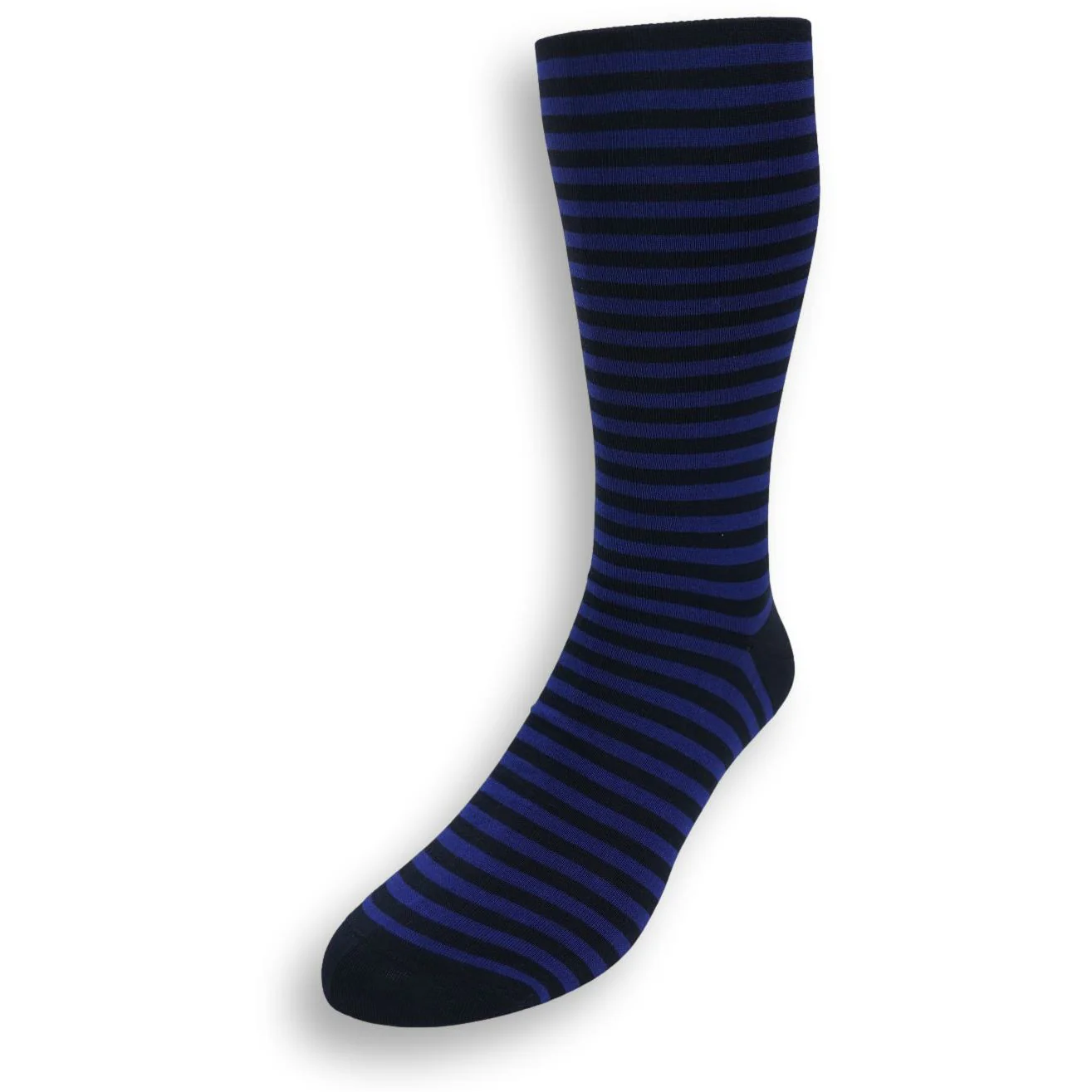 Mid-Calf Striped Cotton Dress Sock - Image 4