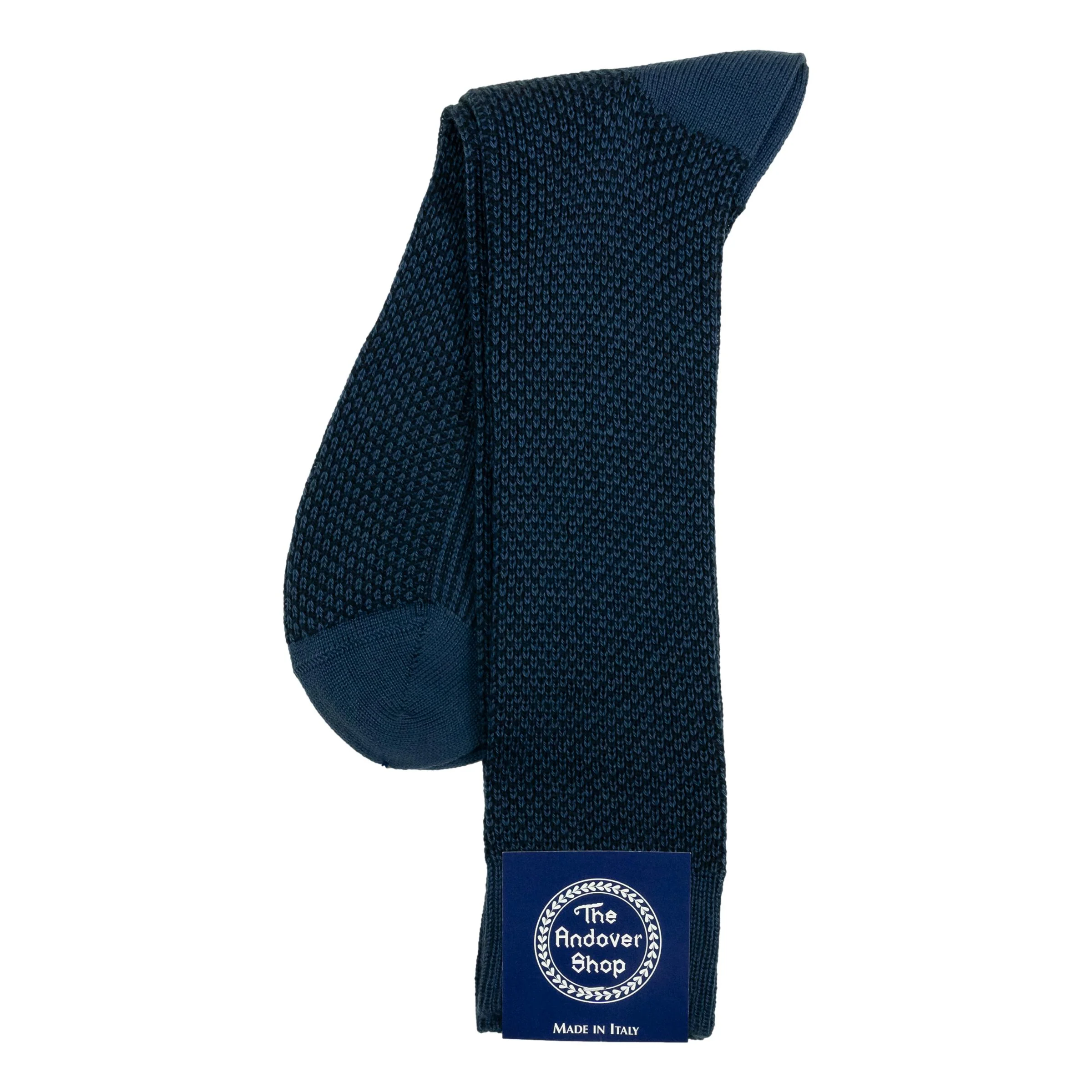 Mid-Calf Wool and Cashmere Birdseye Dress Sock - Image 4