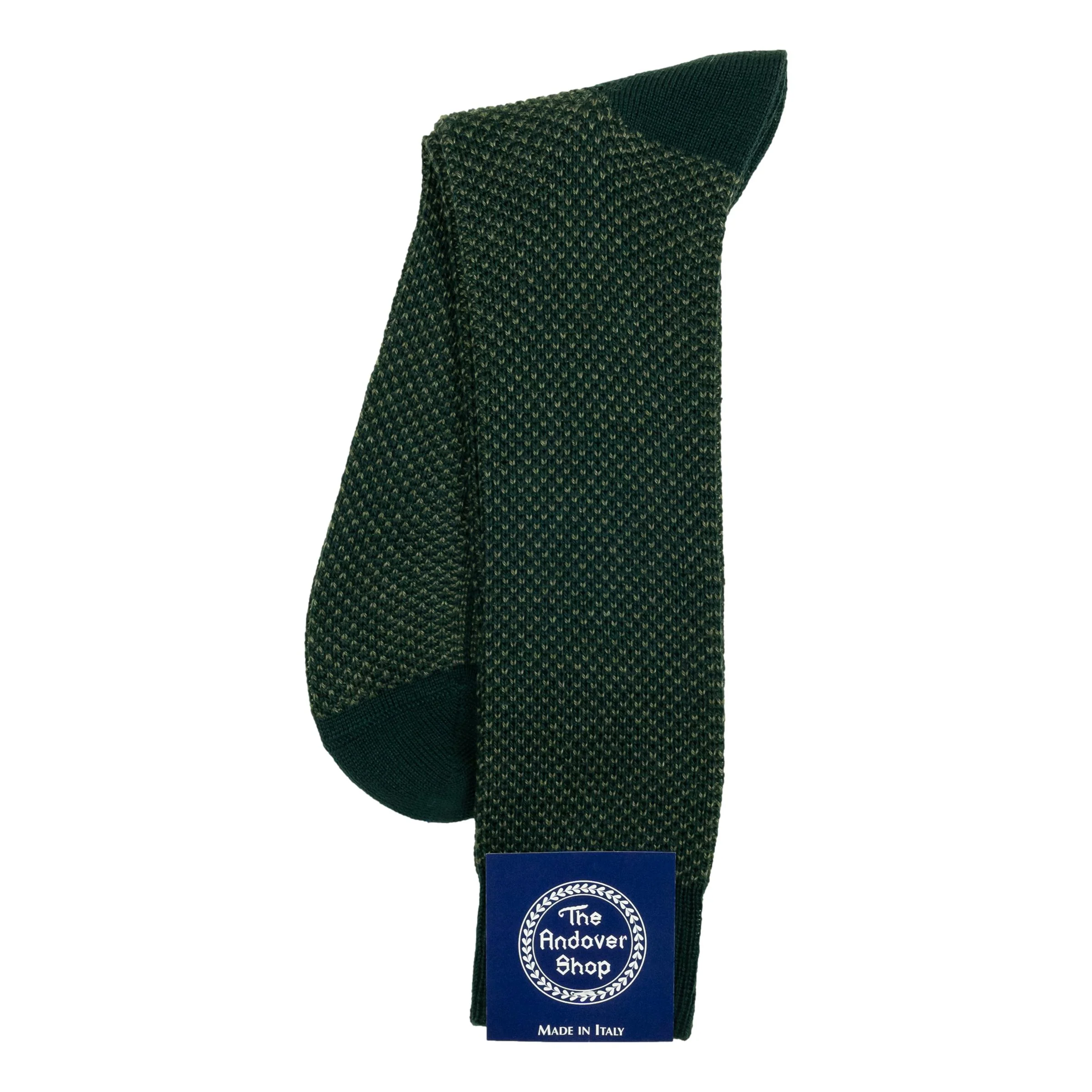 Mid-Calf Wool and Cashmere Birdseye Dress Sock - Image 5