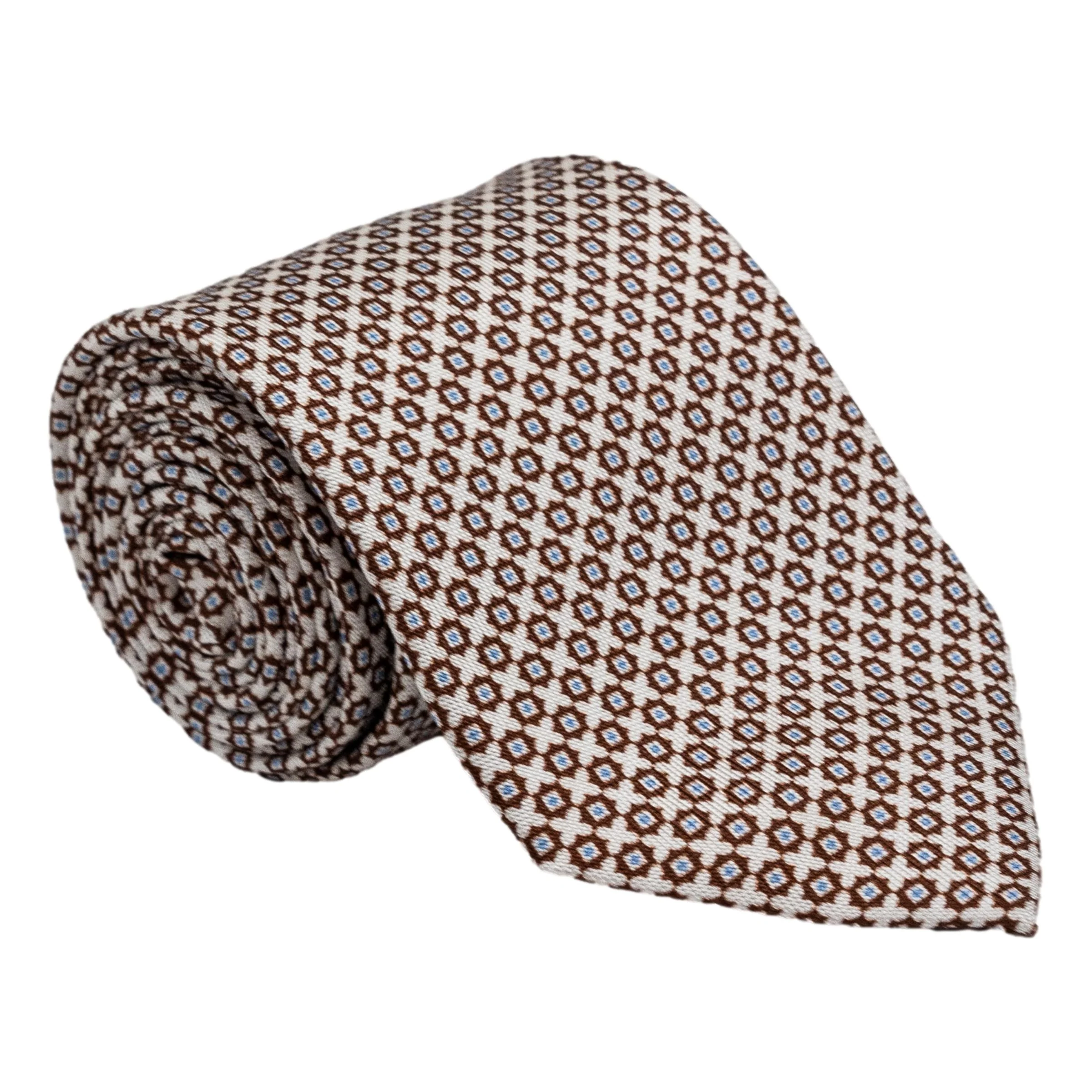 Mini Kaleidoscope Motif Silk Tie - Image 2