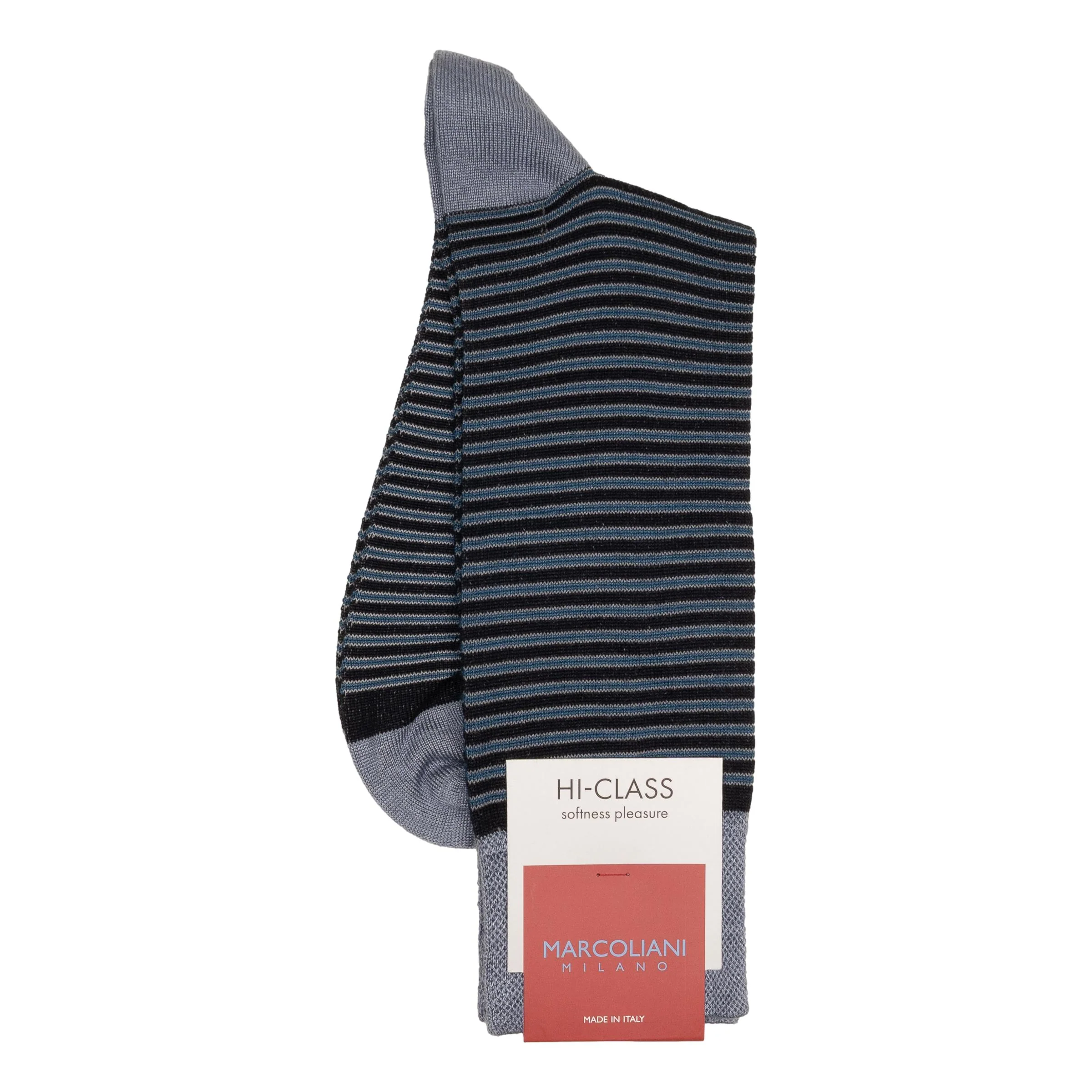 Modal Charming Stripe Mid-Calf Dress Socks - Image 2