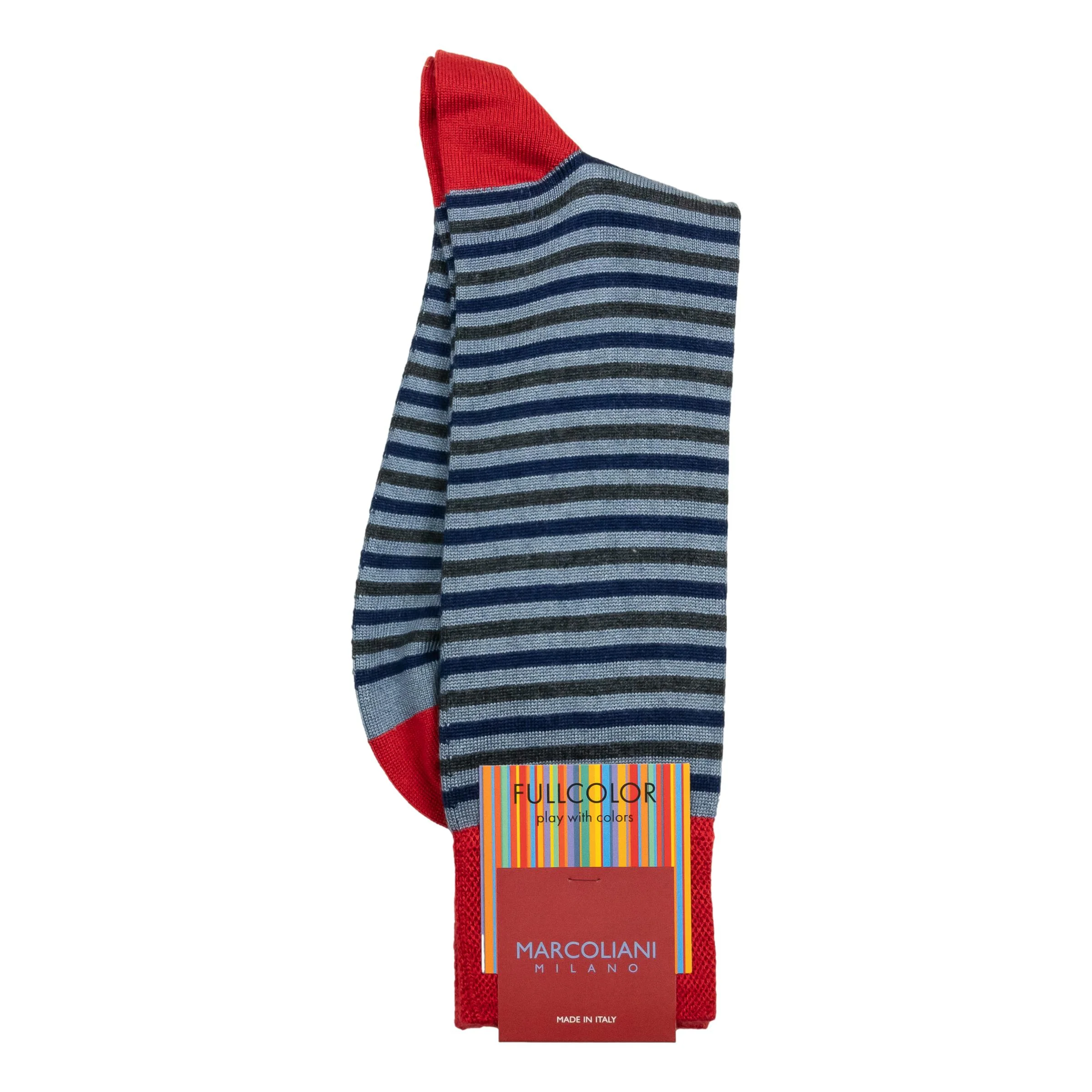 Modal Easy Stripe Mid-Calf Dress Socks - Image 3