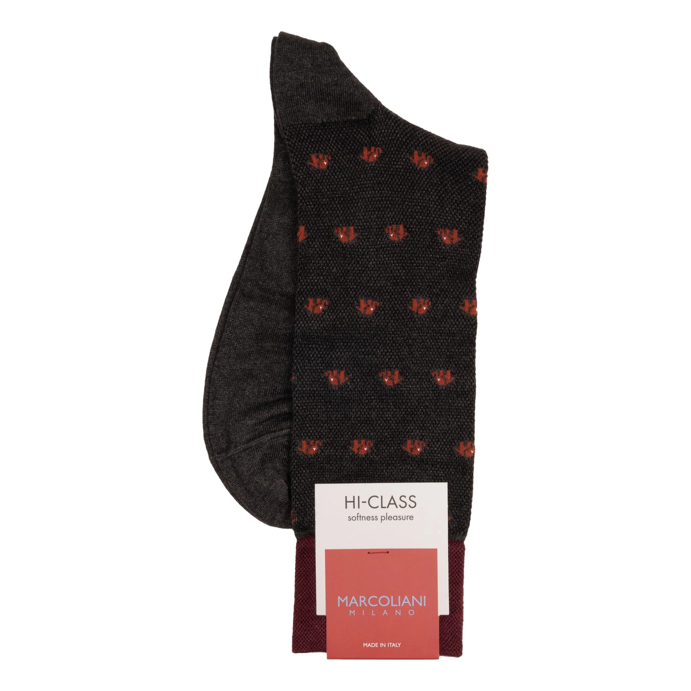 Modal Tiny Elephant Mid-Calf Dress Socks - Image 3