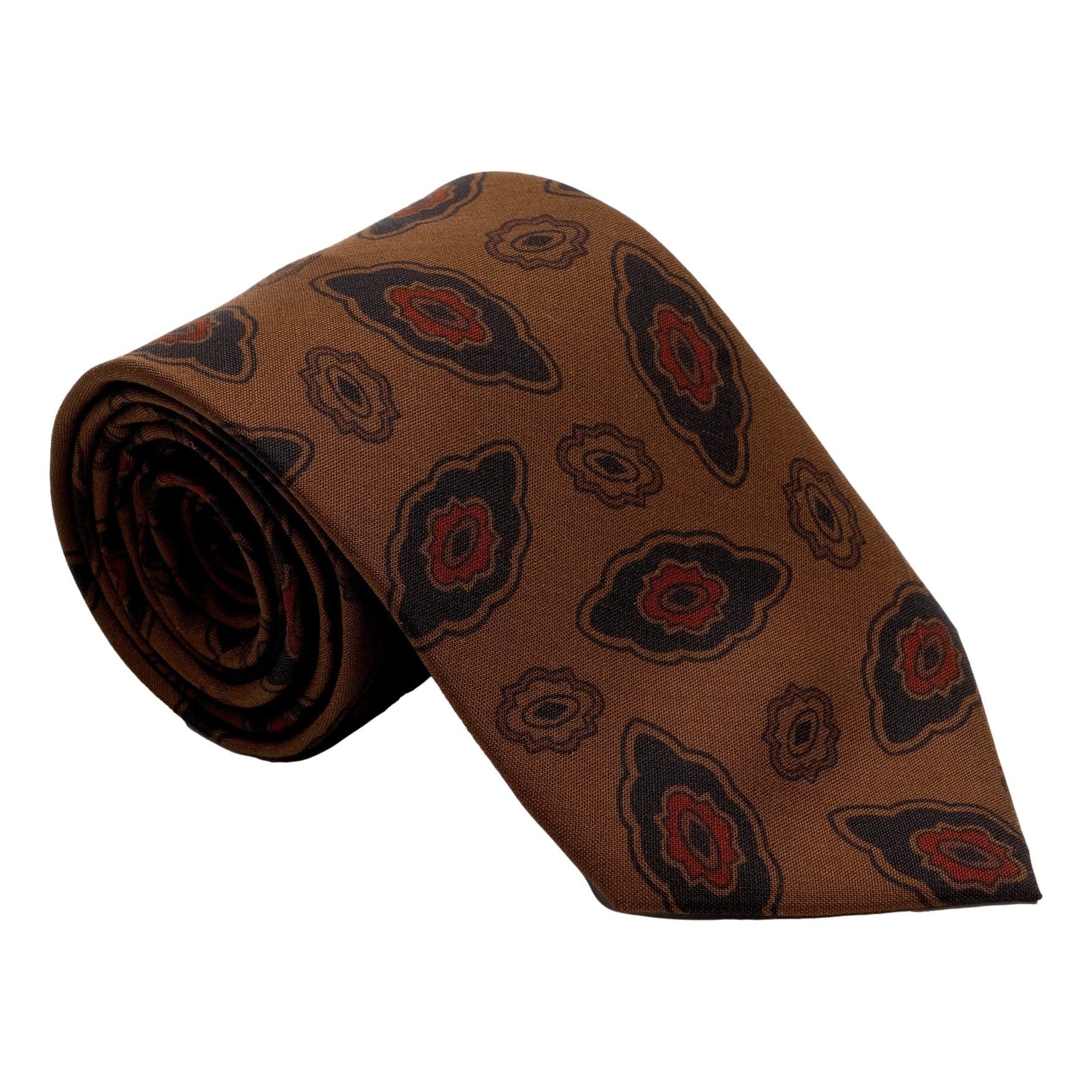 Large Geode Motif Silk Tie - Image 3